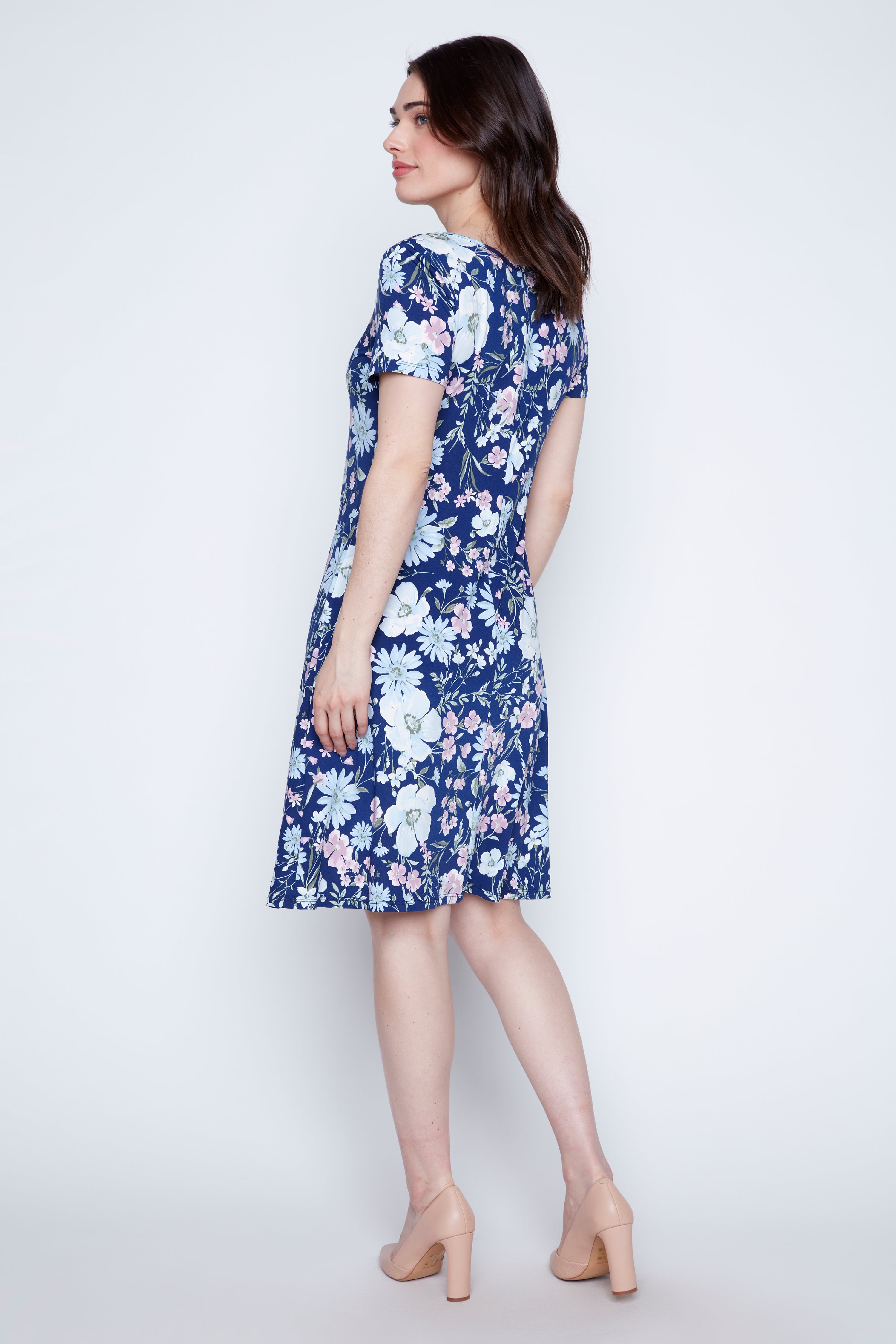 La robe soleil évasée à imprimé floral