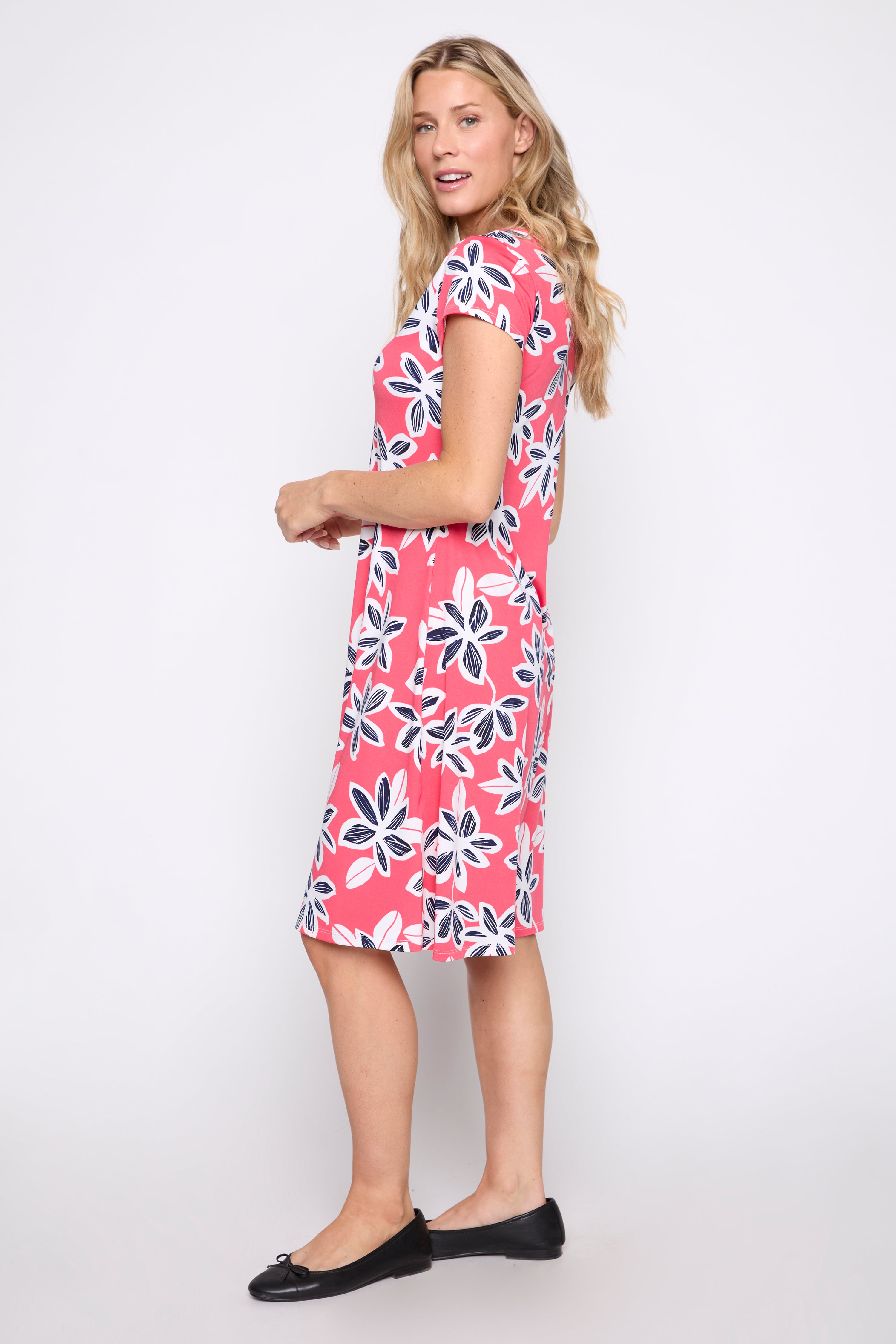Floral print A-line dress