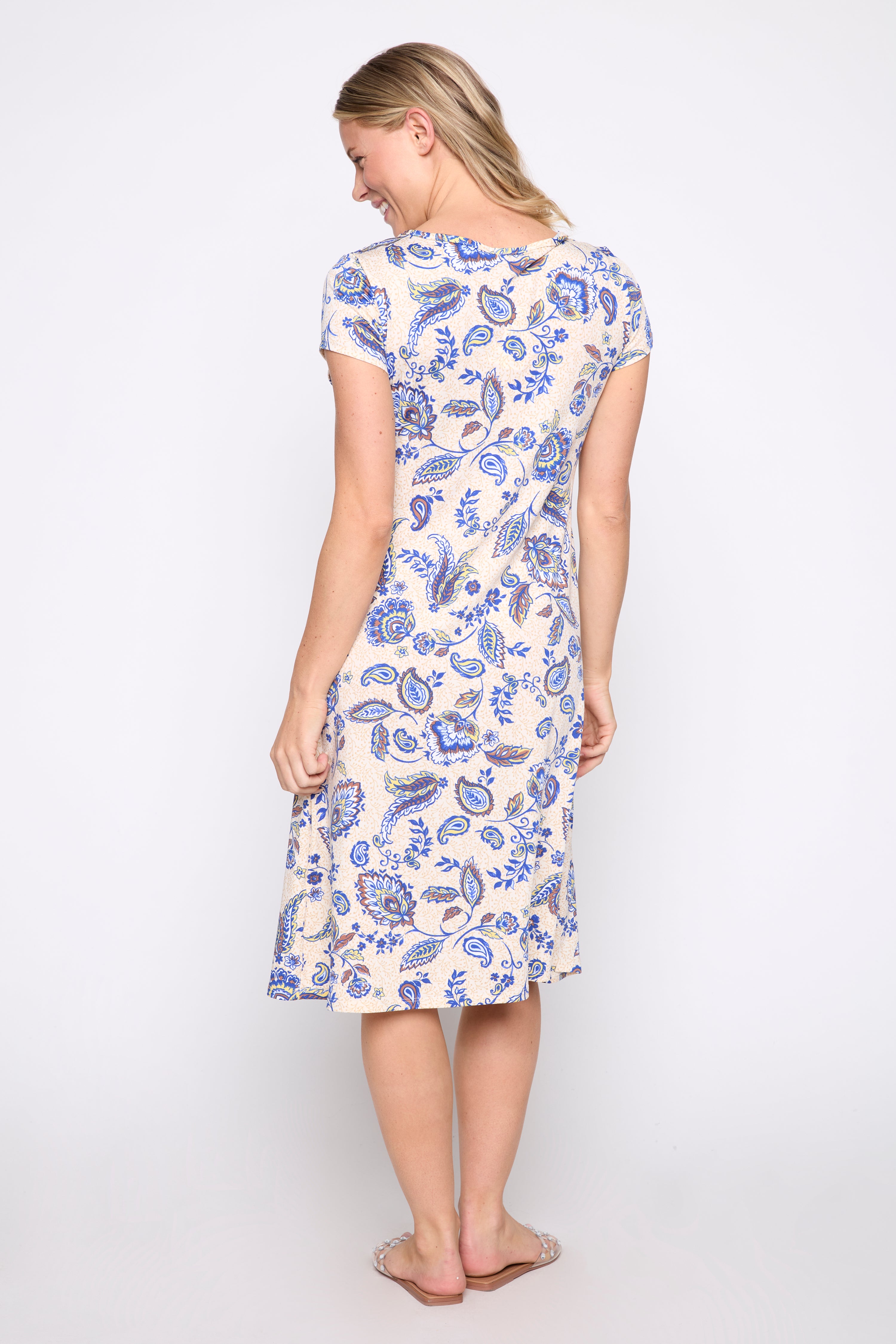 Floral print A-line dress