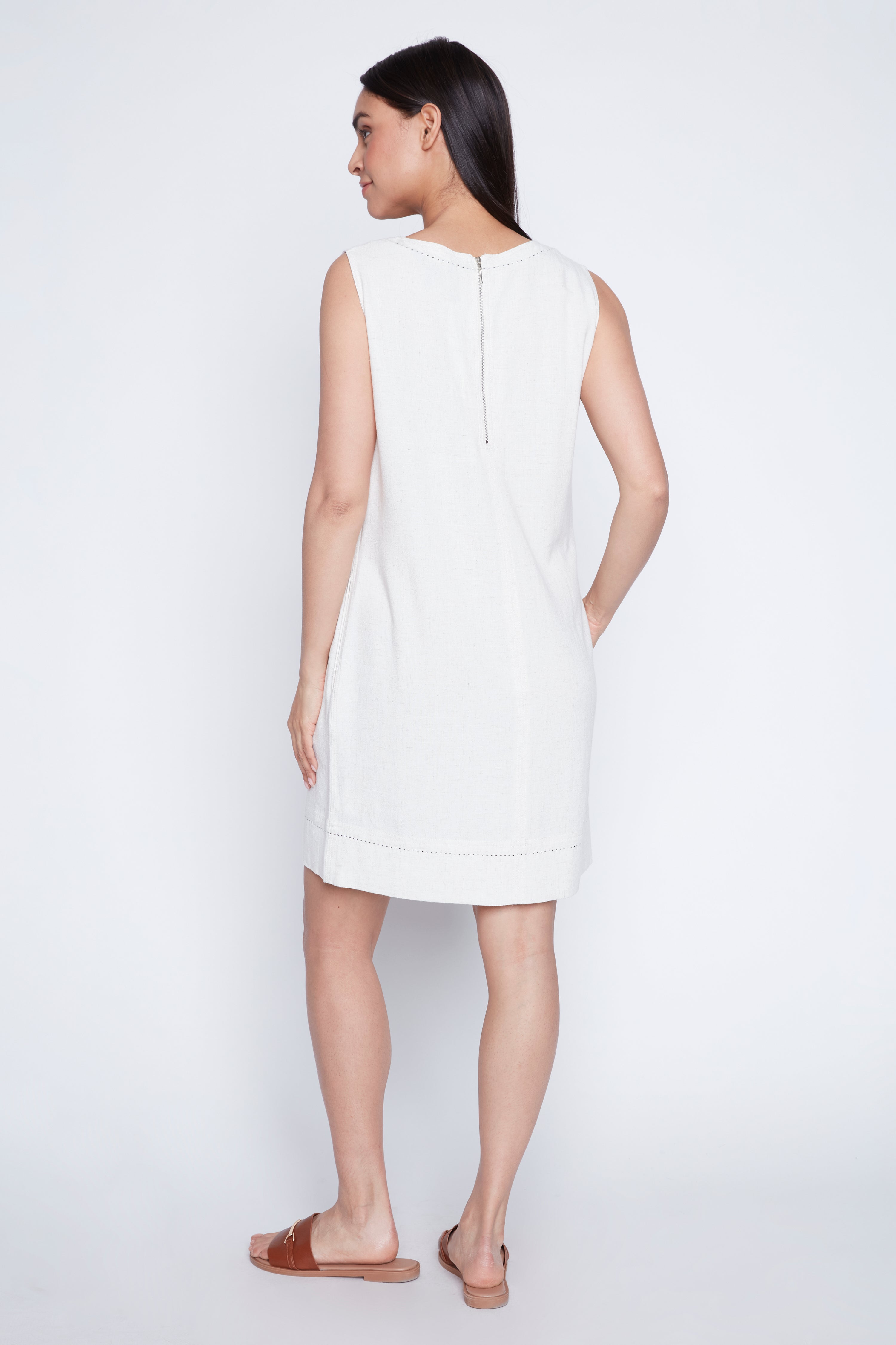 La robe en lin mélangé