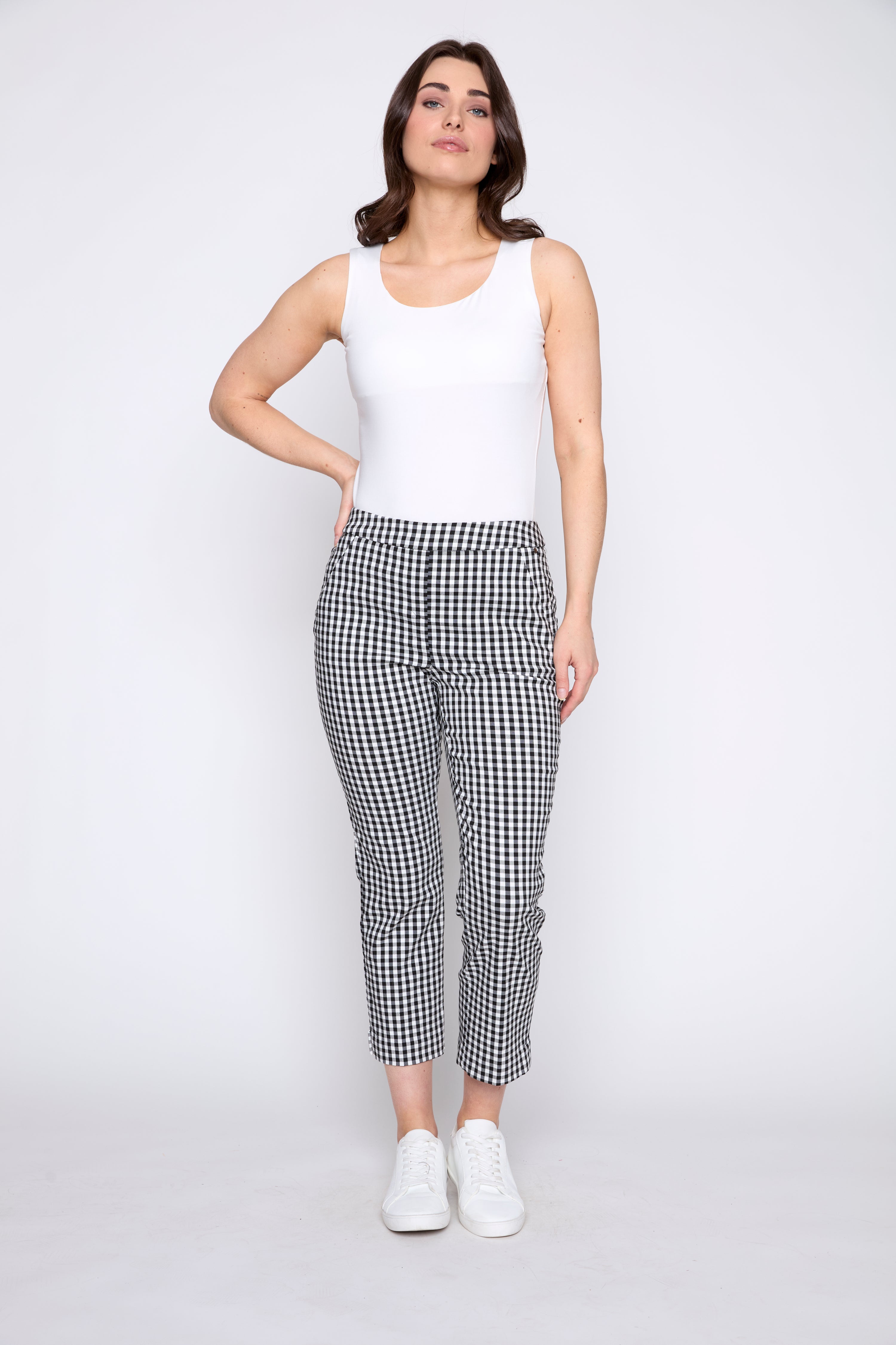 Gingham capri
