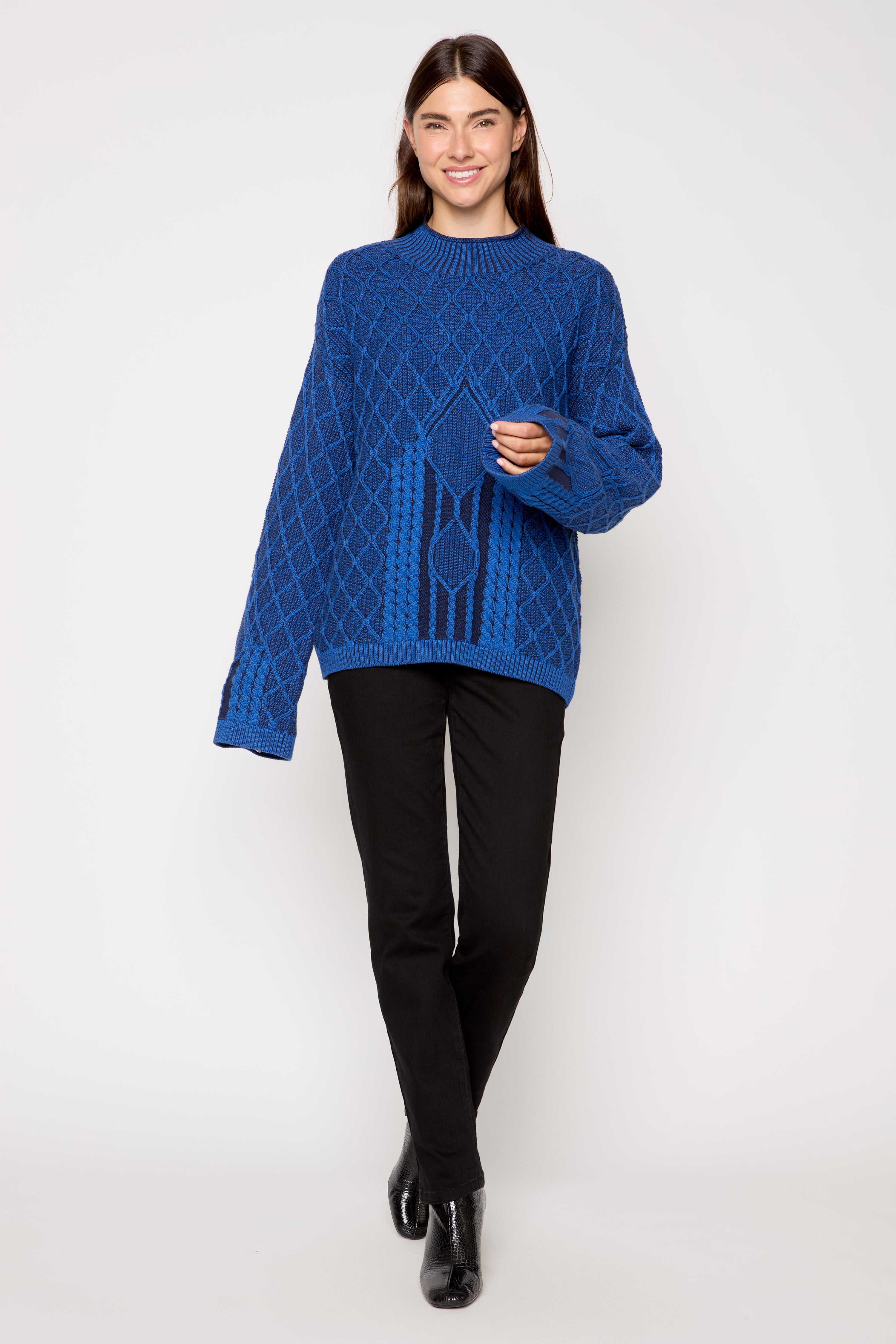 Two Tone Cotton Sweater