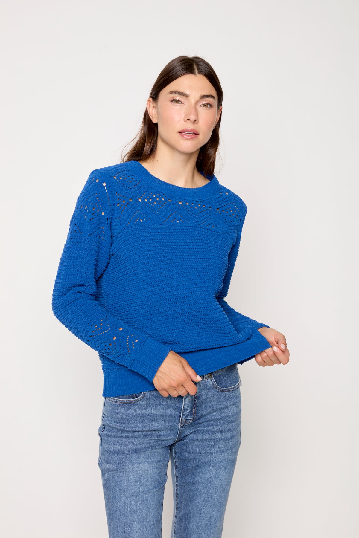 Chenille Jacquard Sweater