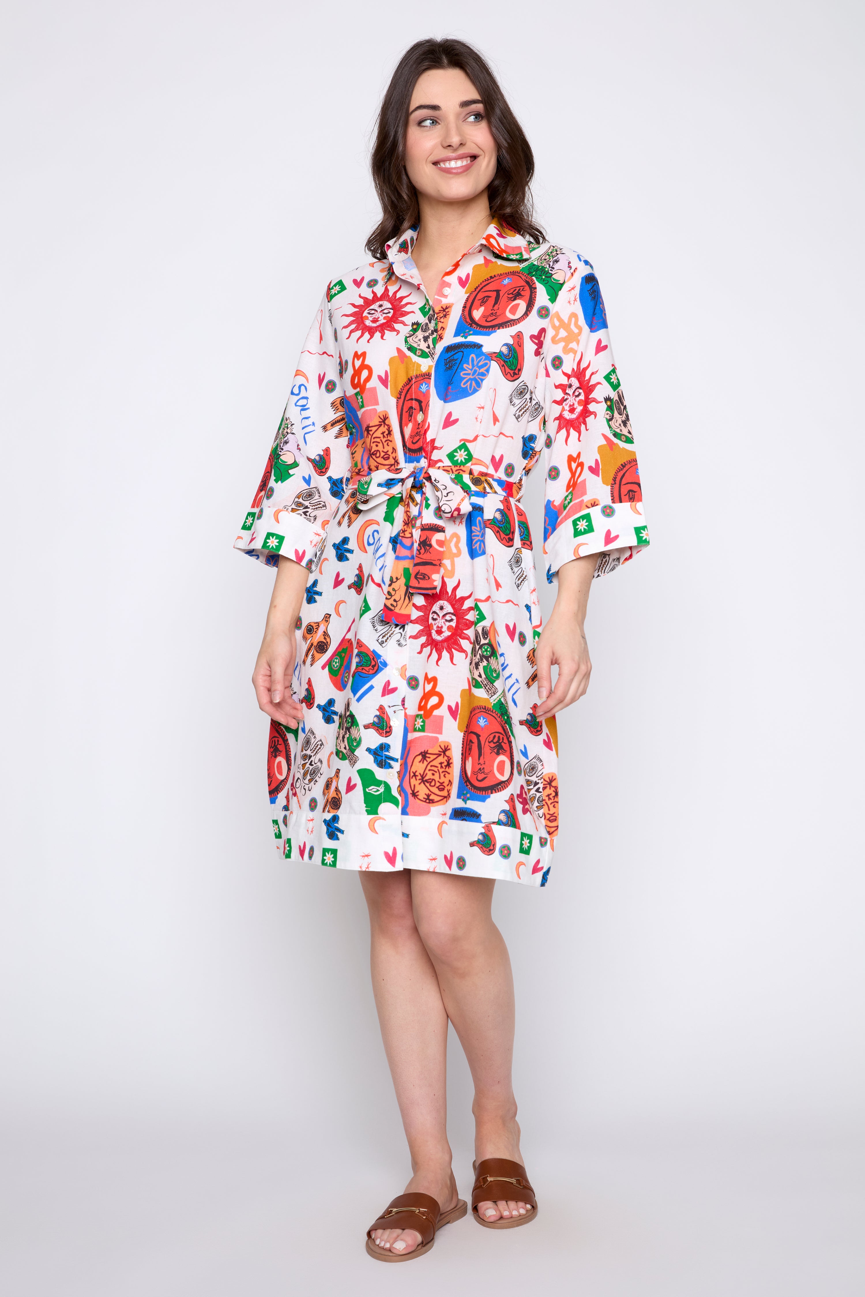 La robe chemise soleil et lune