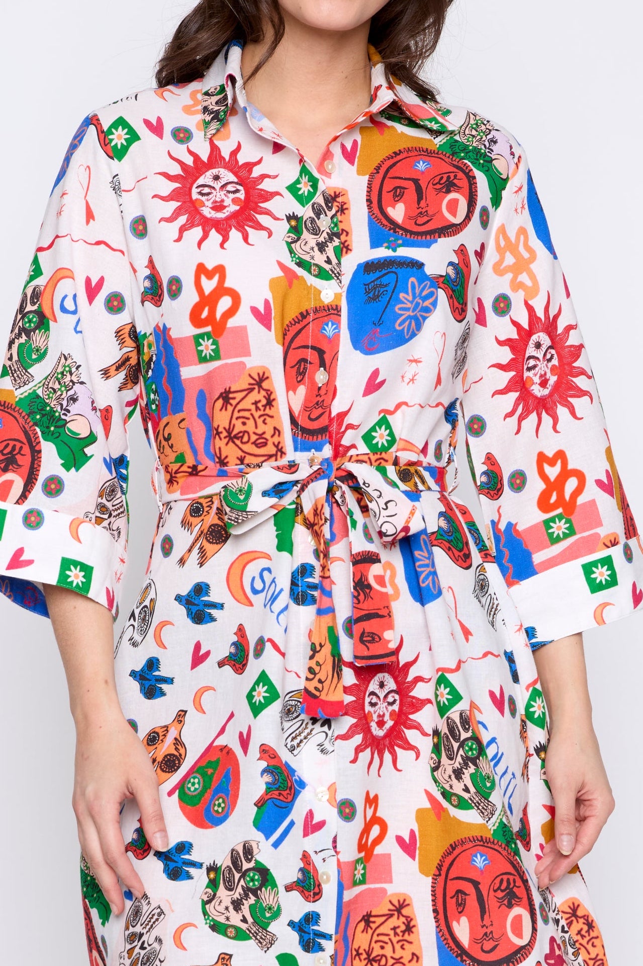 La robe chemise soleil et lune