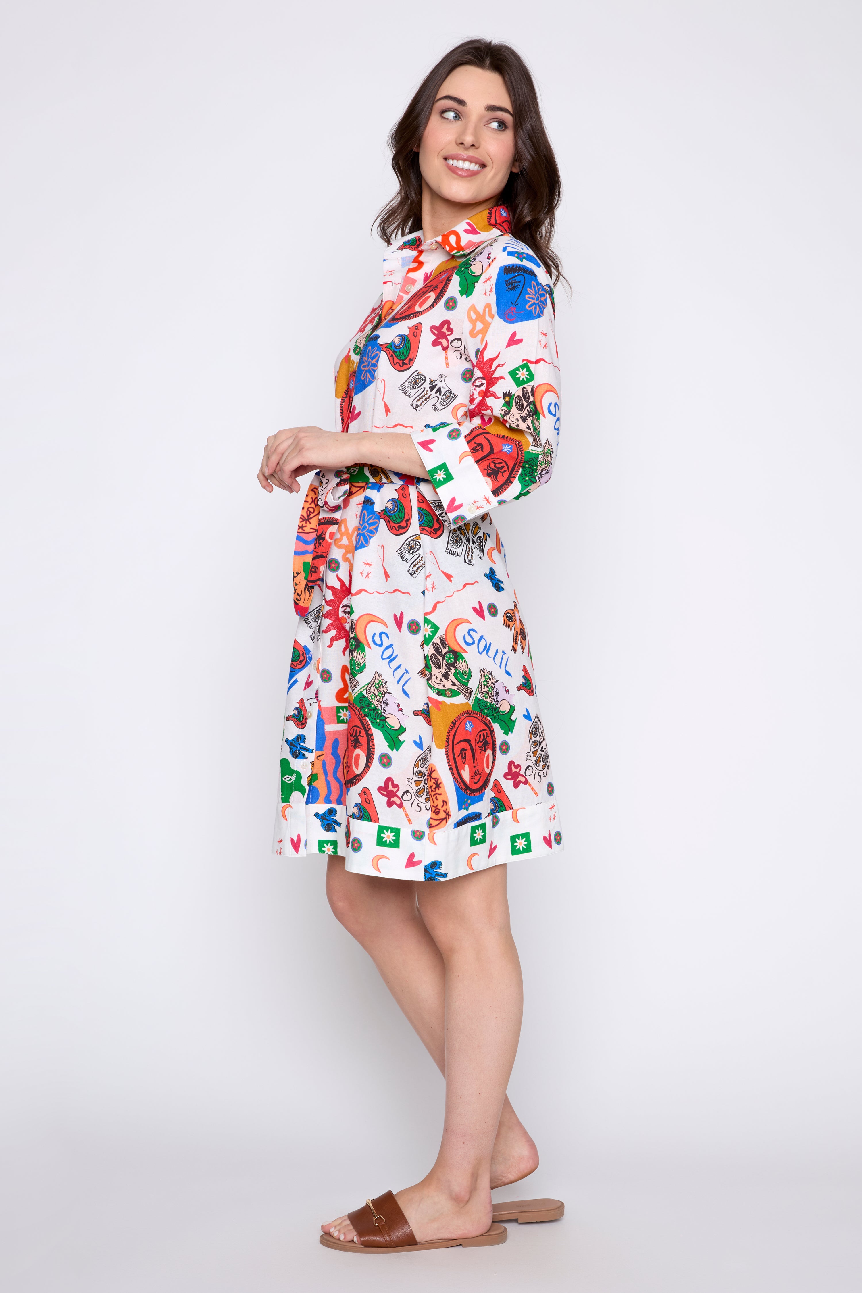 La robe chemise soleil et lune