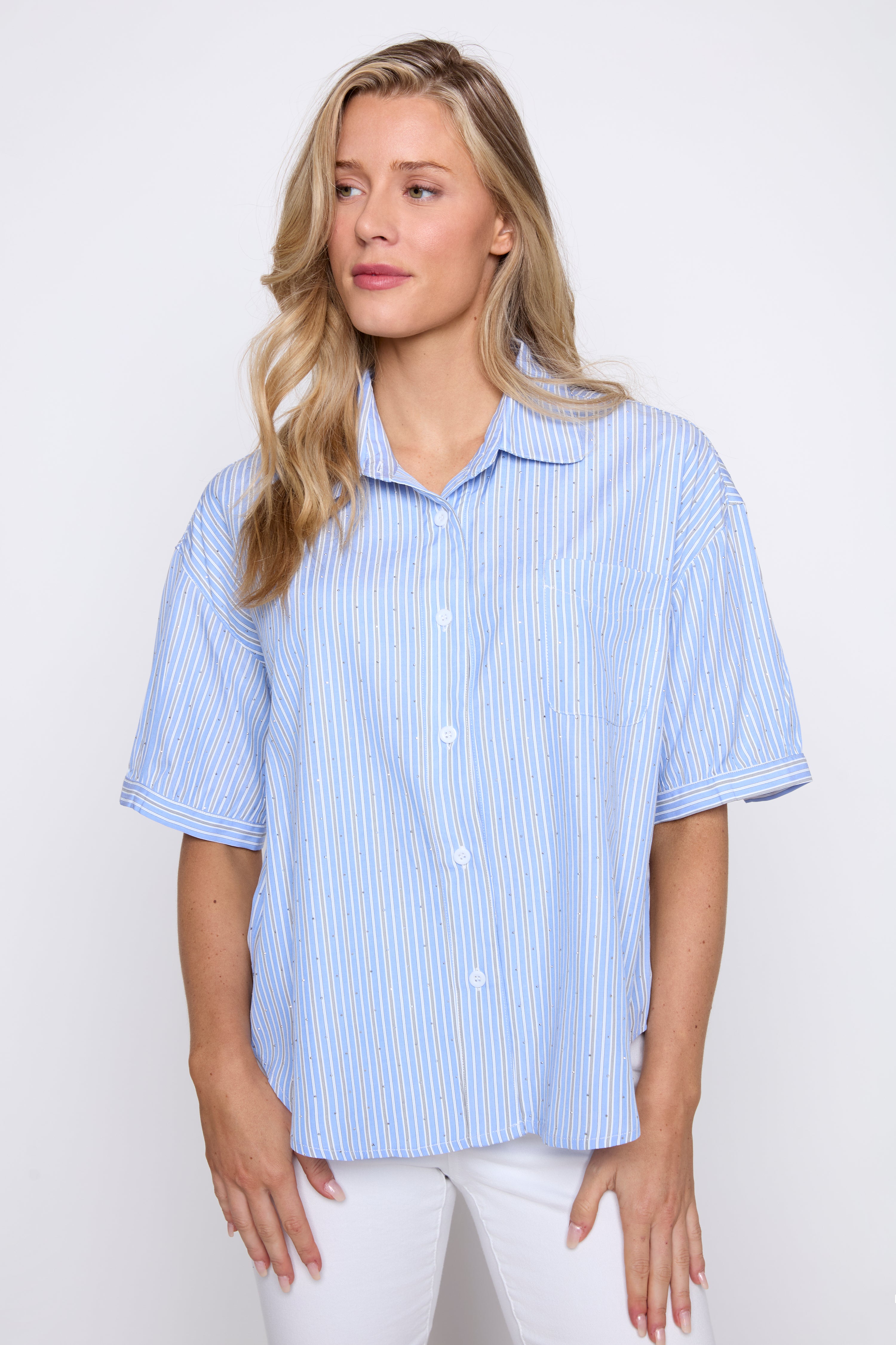 La blouse rayé oversize