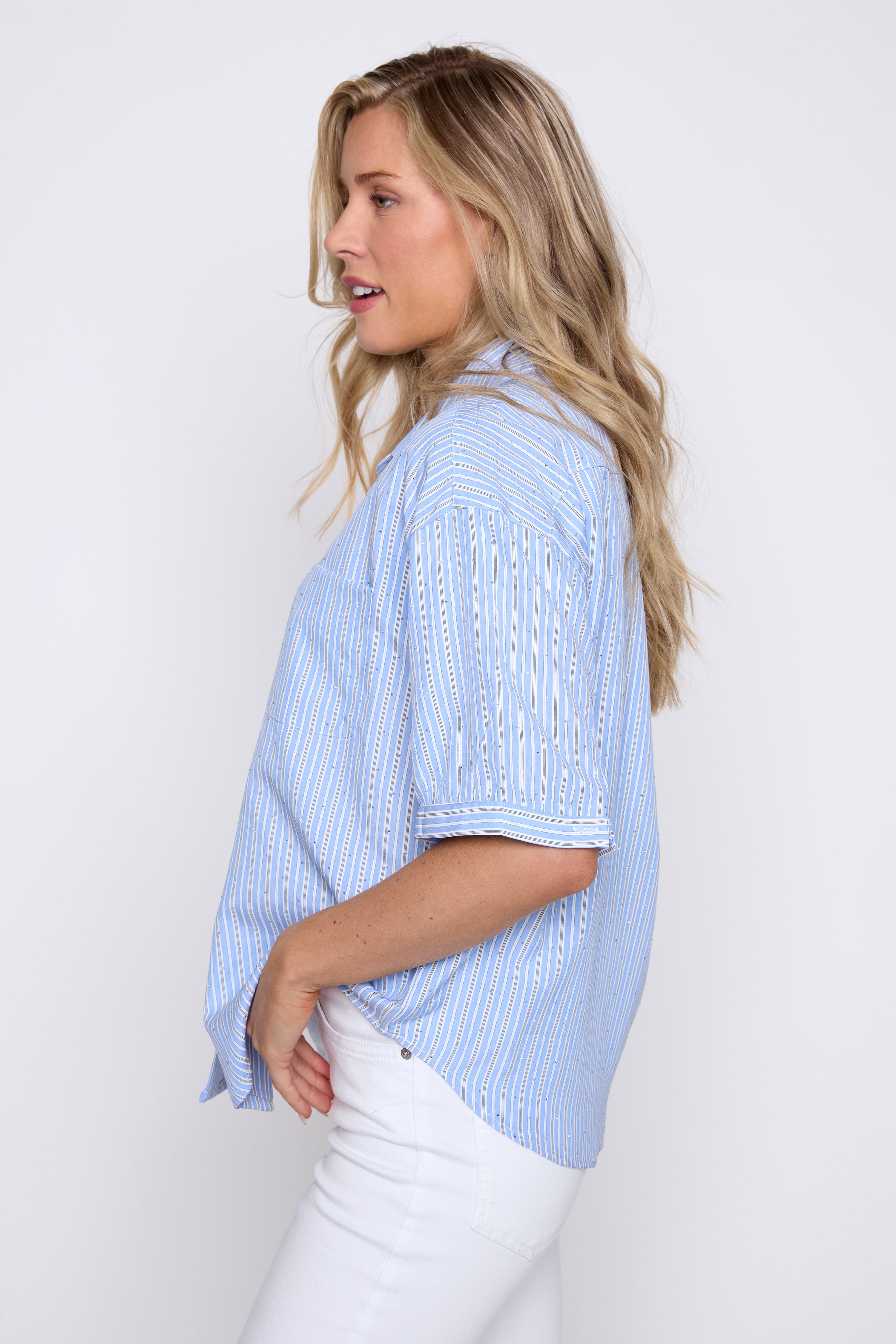 La blouse rayé oversize