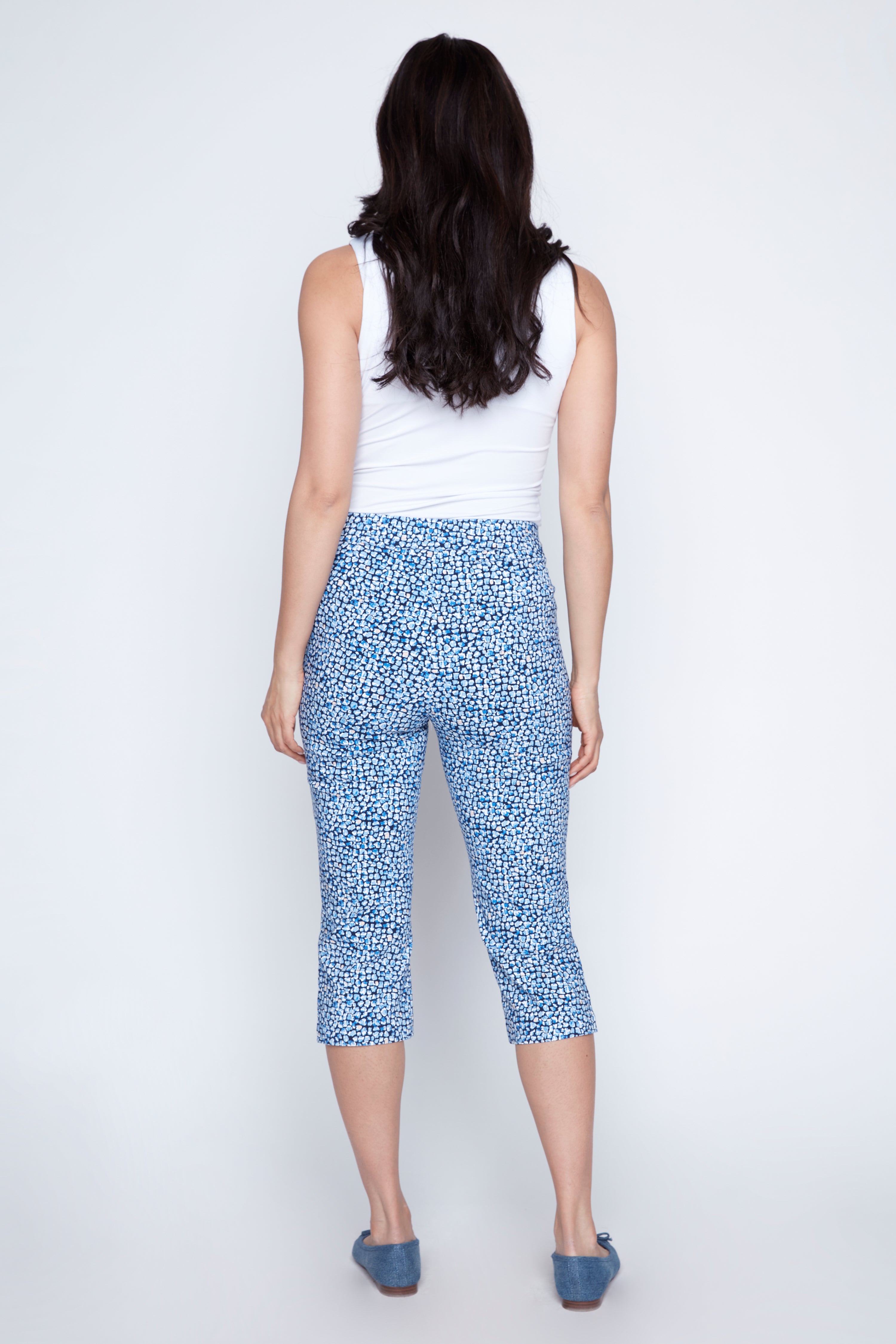 Le capri imprimé à jambes étroites
