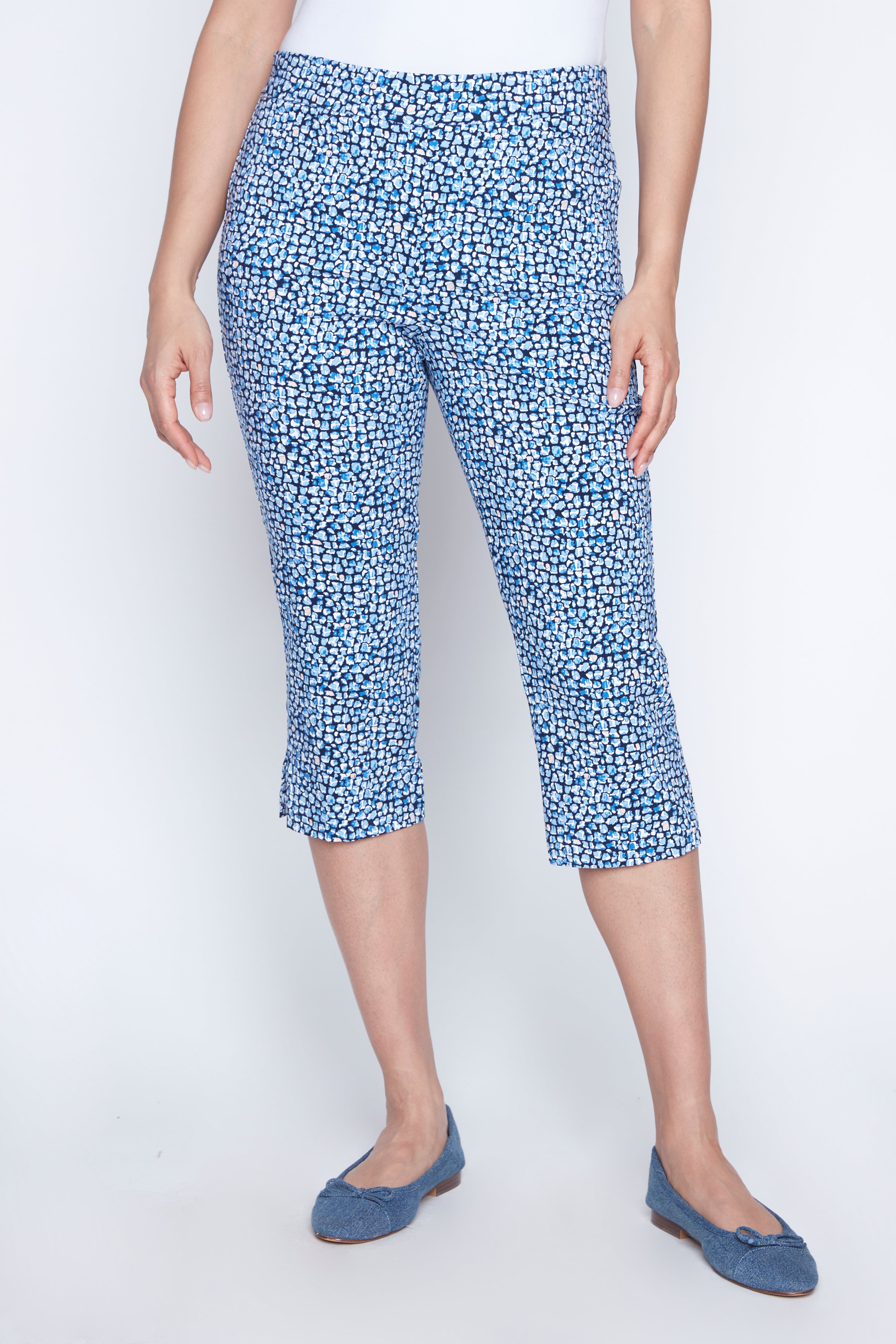 Le capri imprimé à jambes étroites