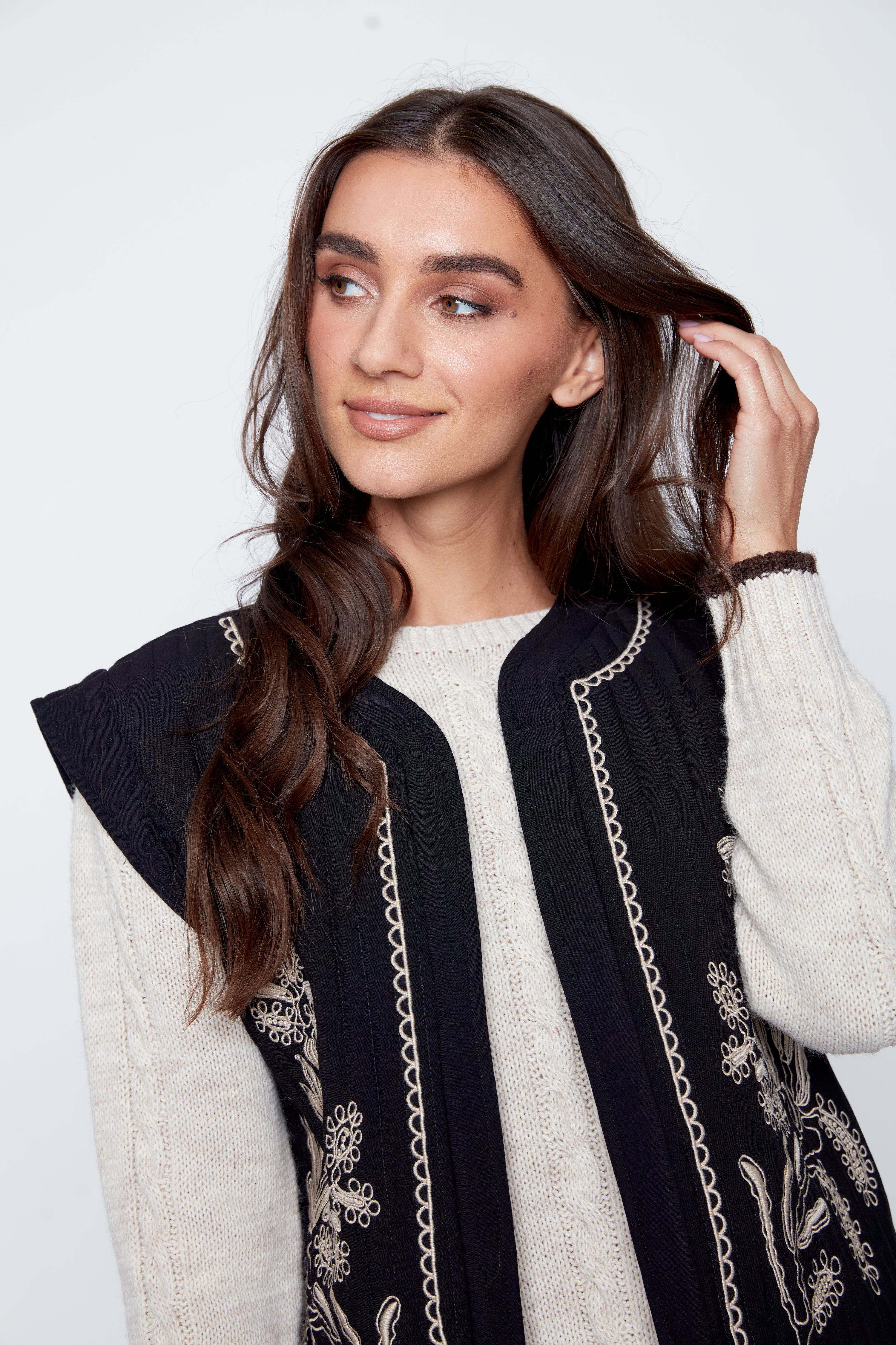 Embroidered vest