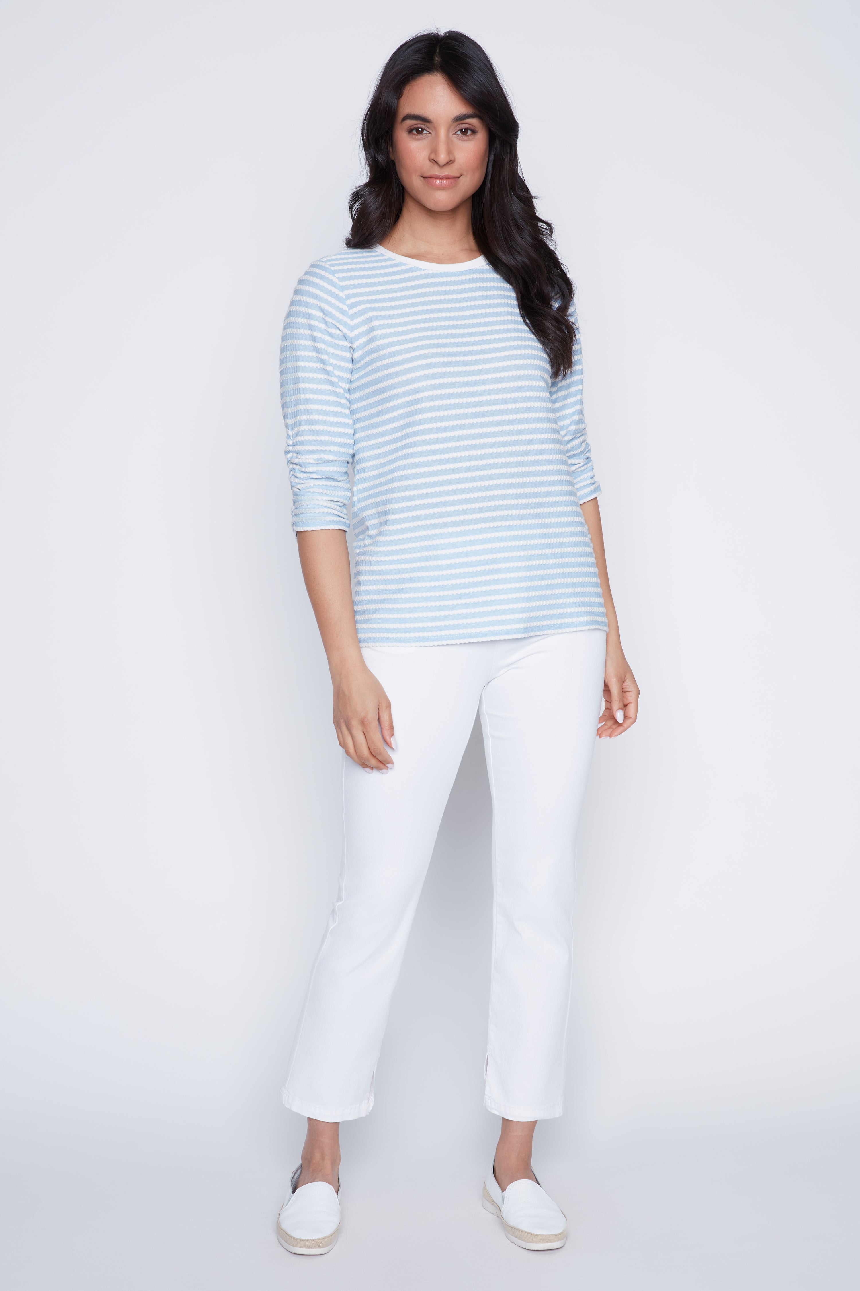 Textured stripe t-shirt