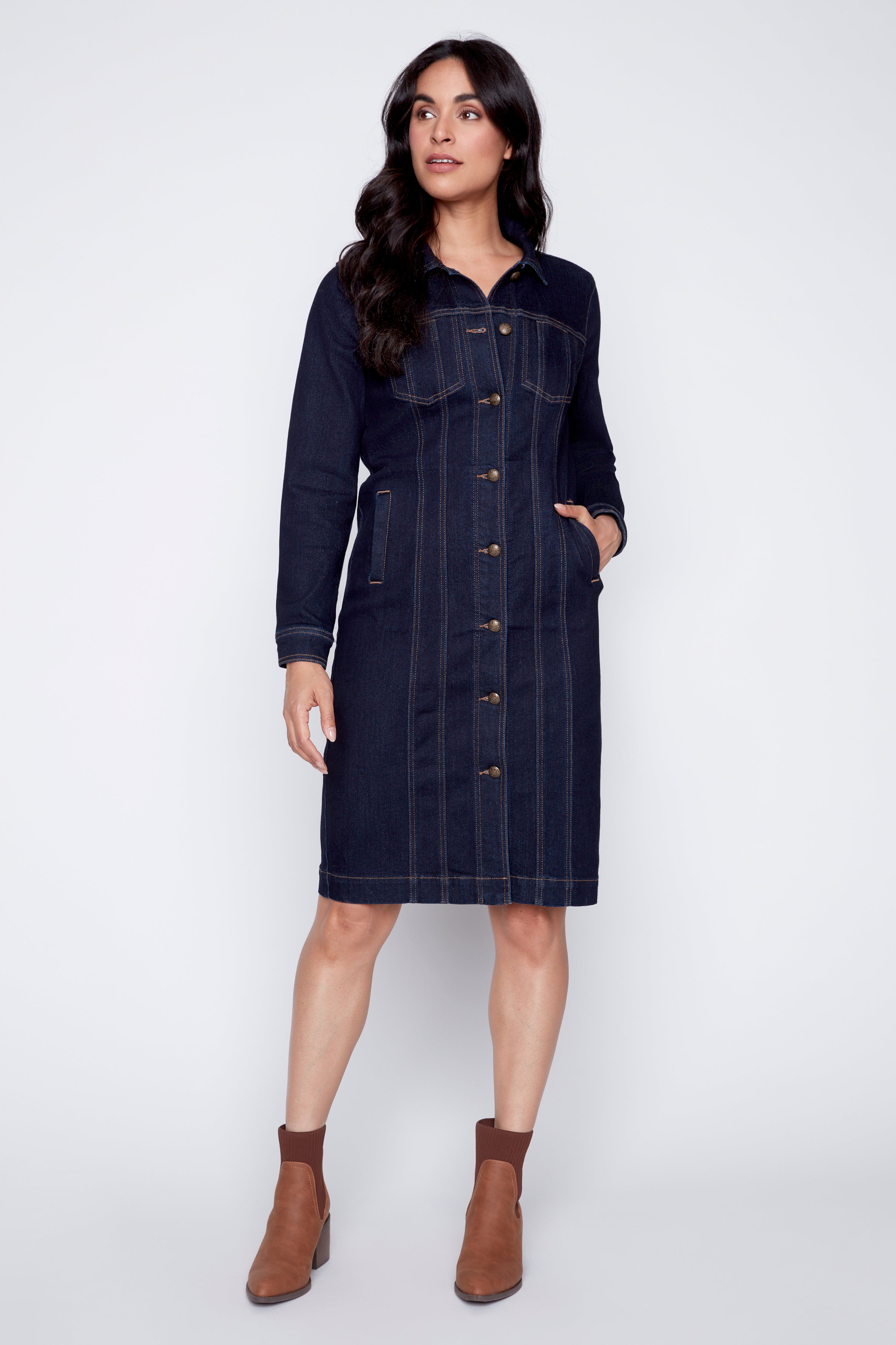 La robe-manteau en denim