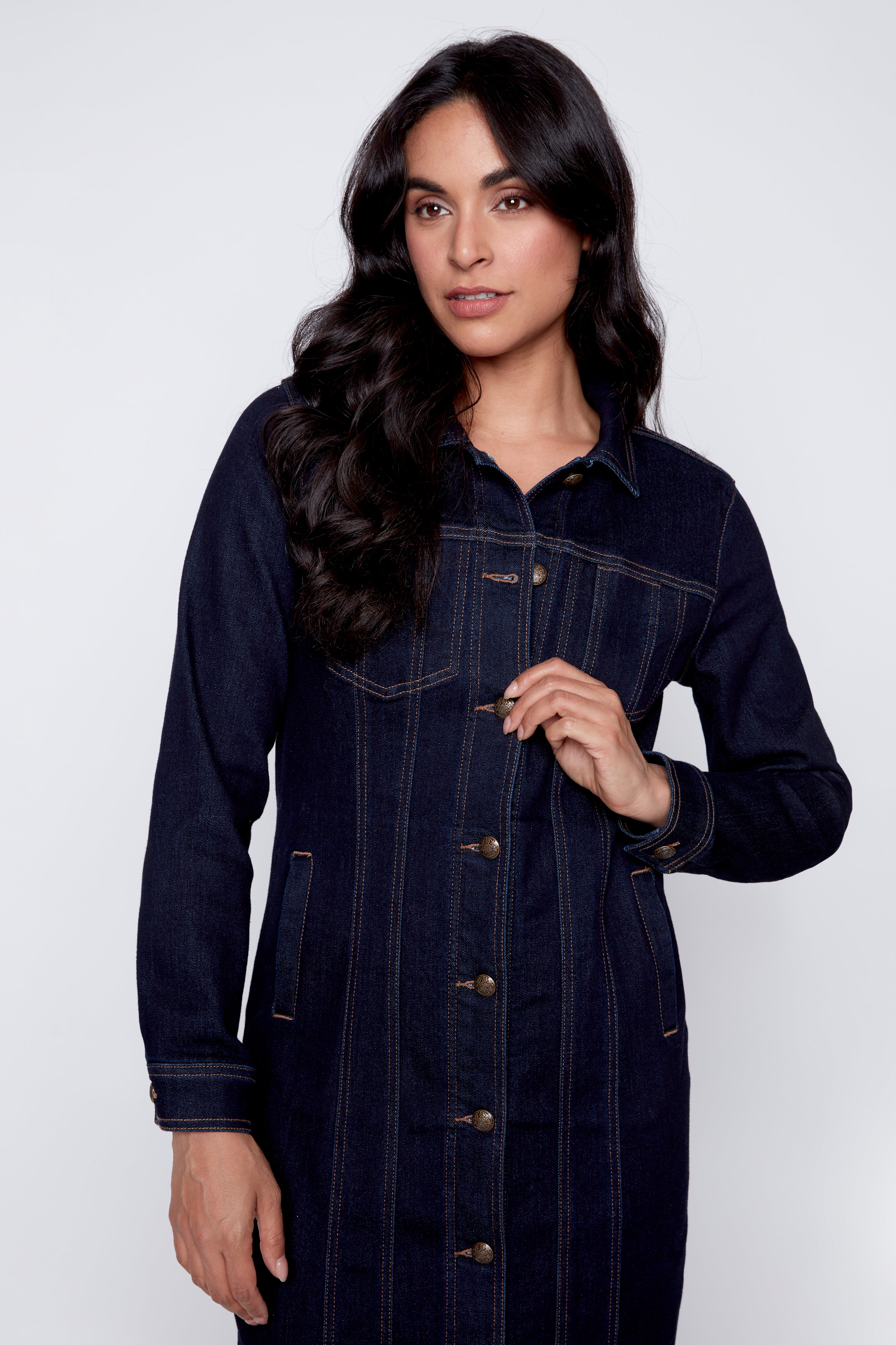 La robe-manteau en denim