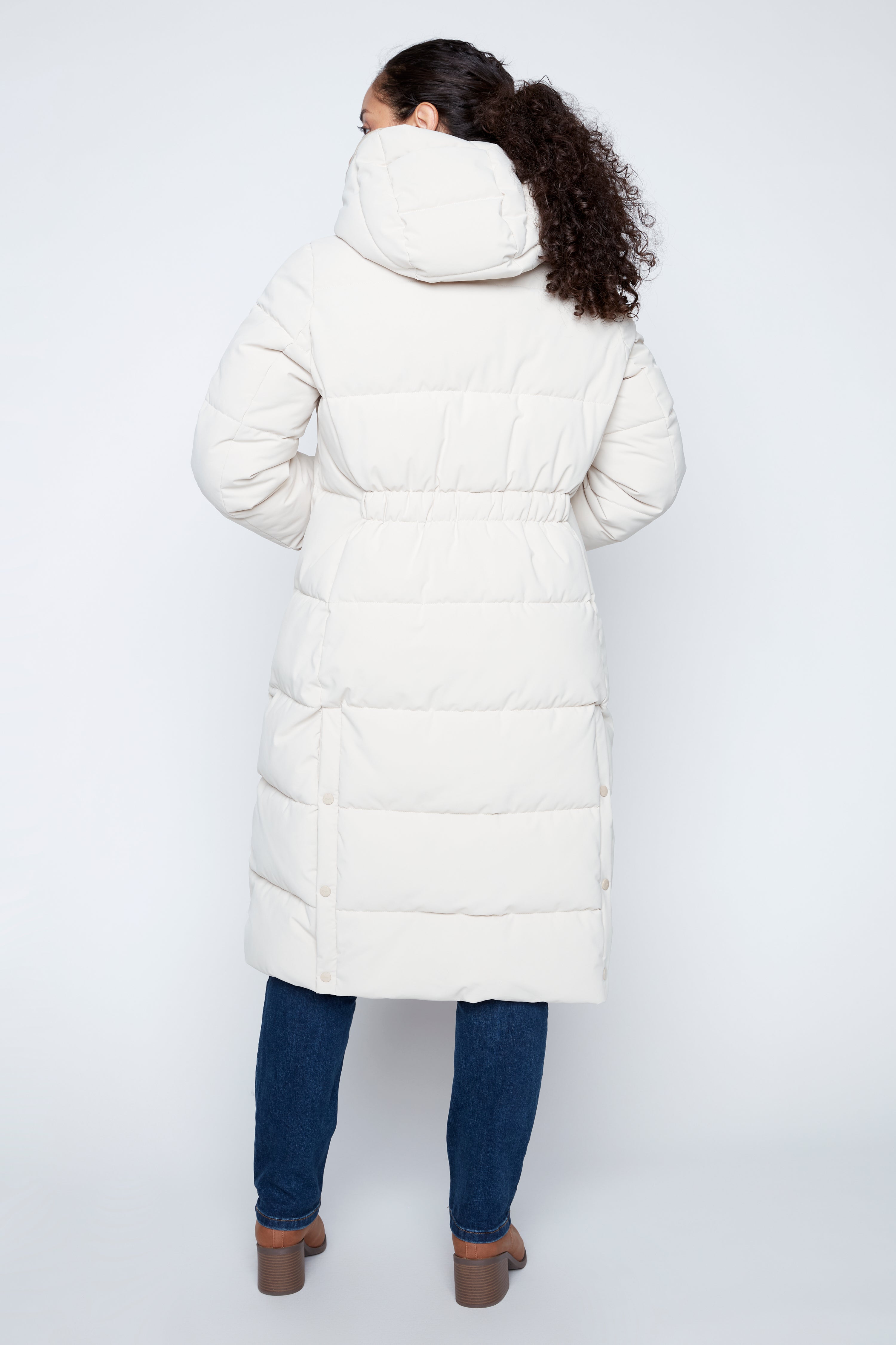 Zara hooded puffer coat