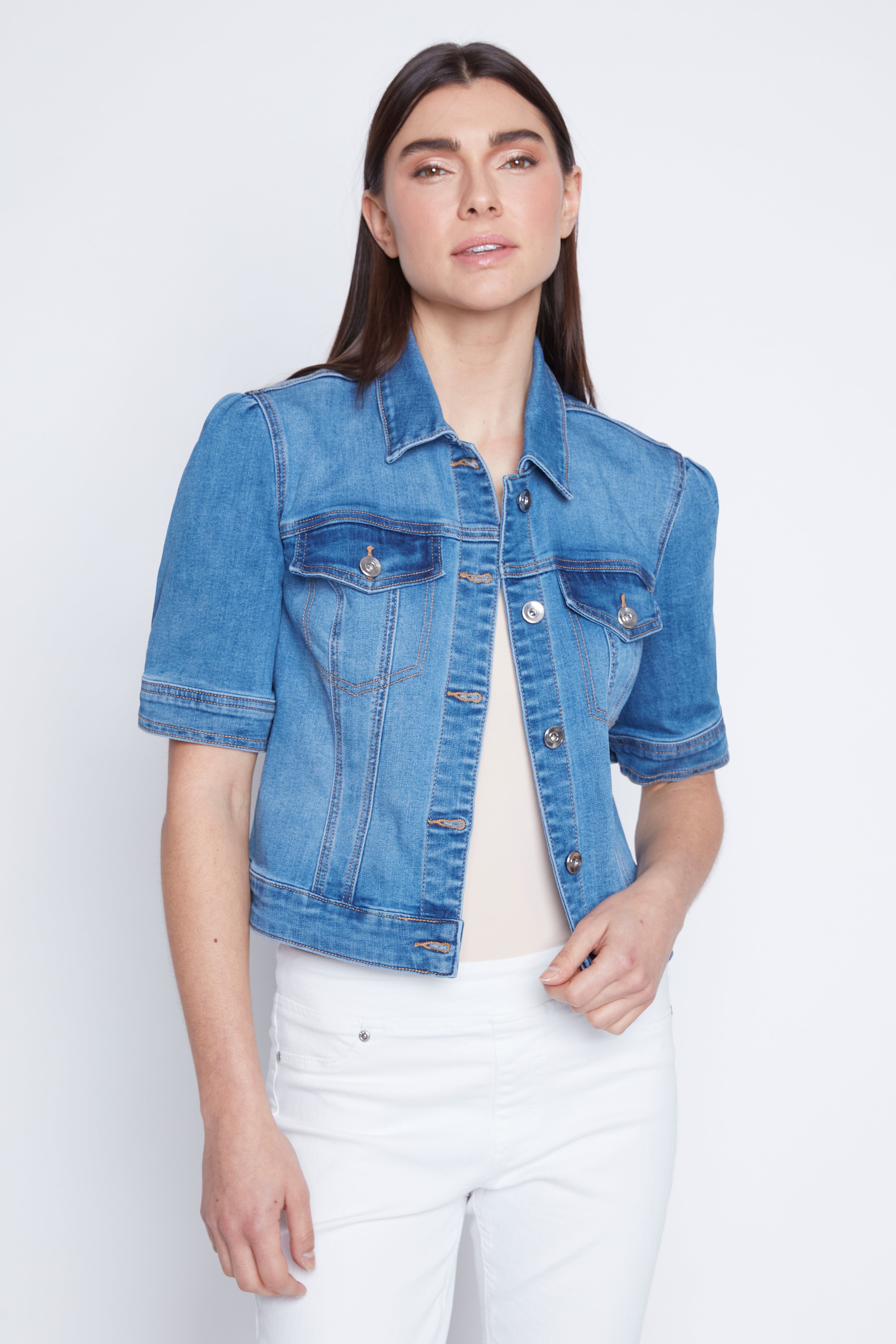 La veste en denim courte