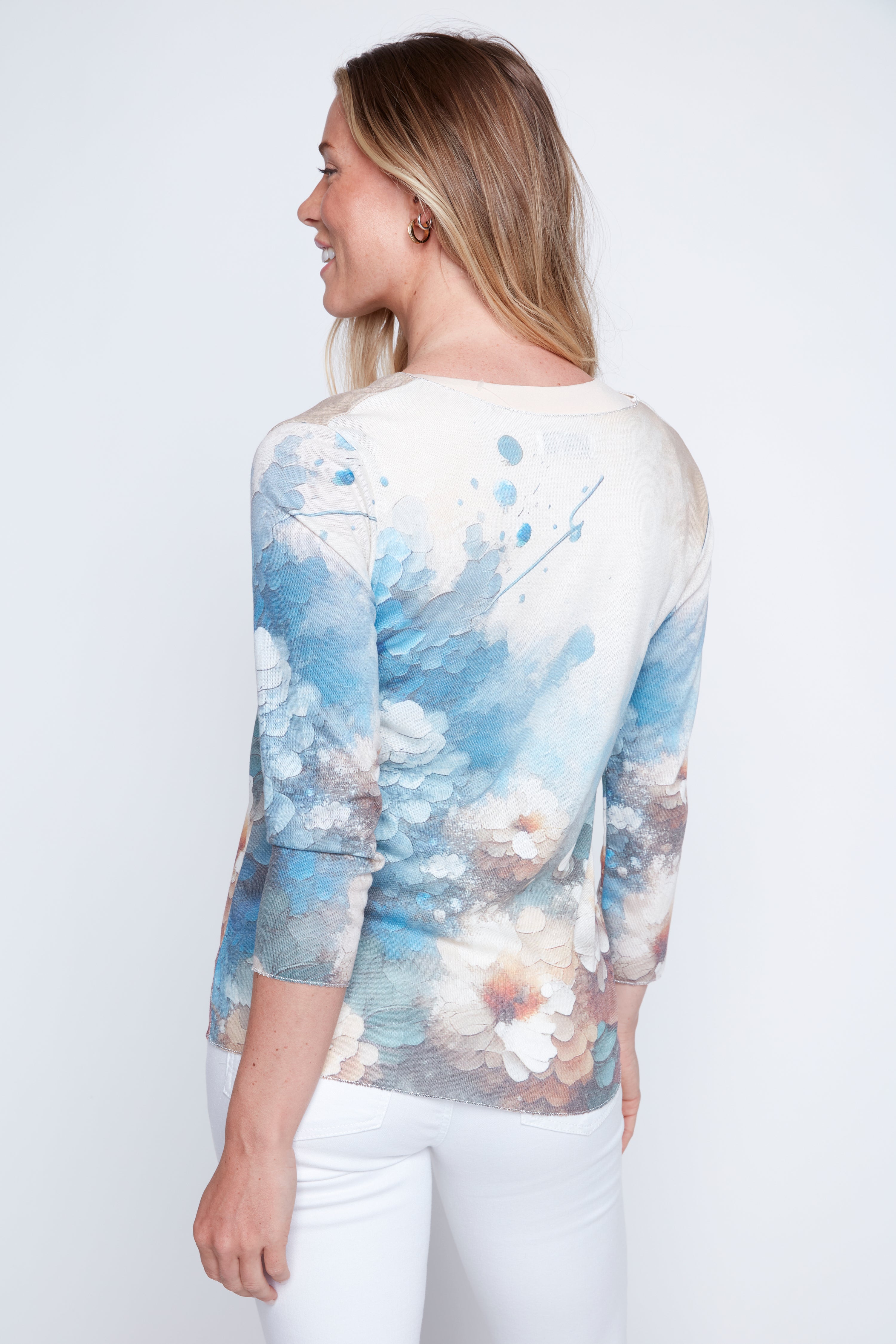 Le haut imprimé fleuri