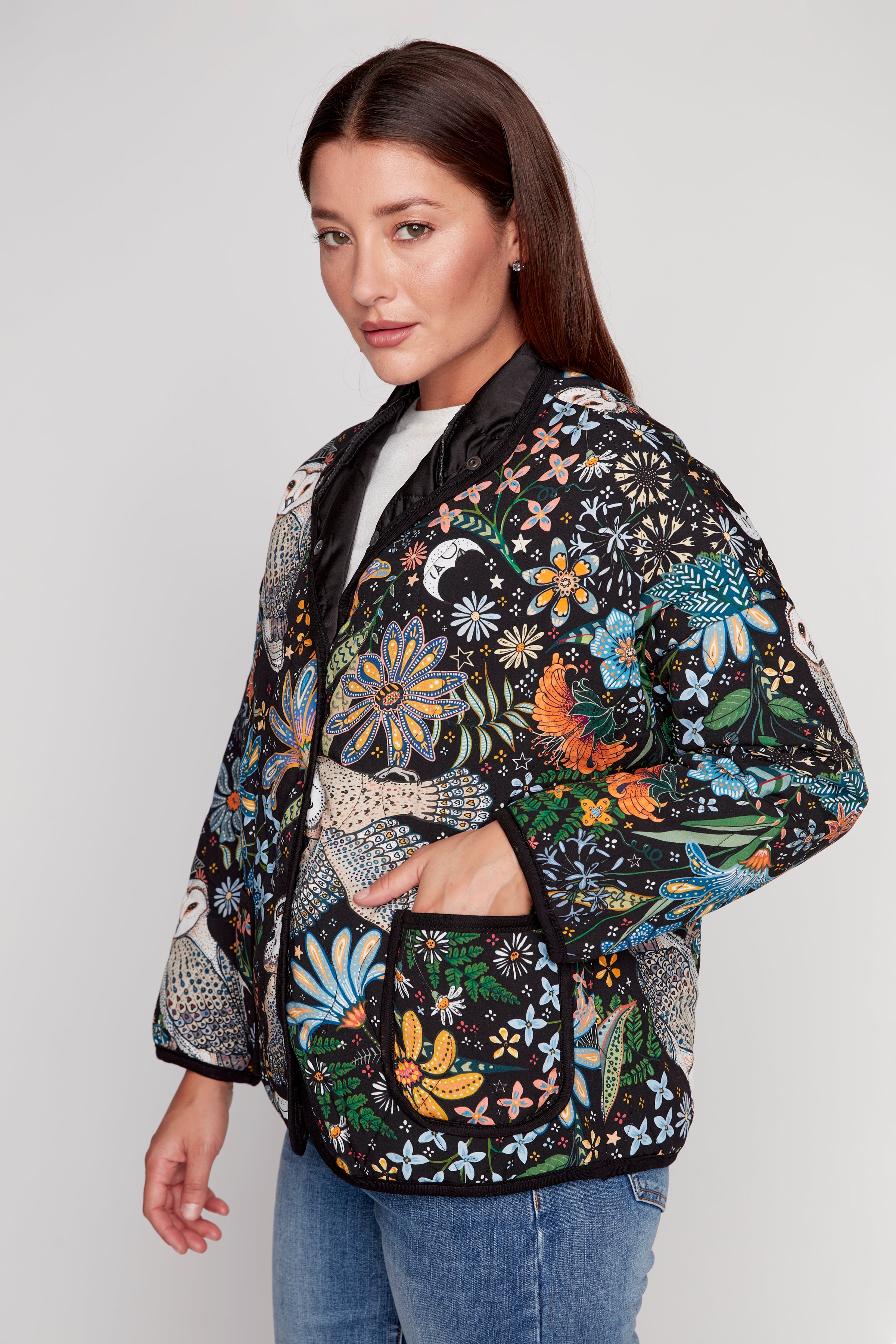 Midnight print jacket