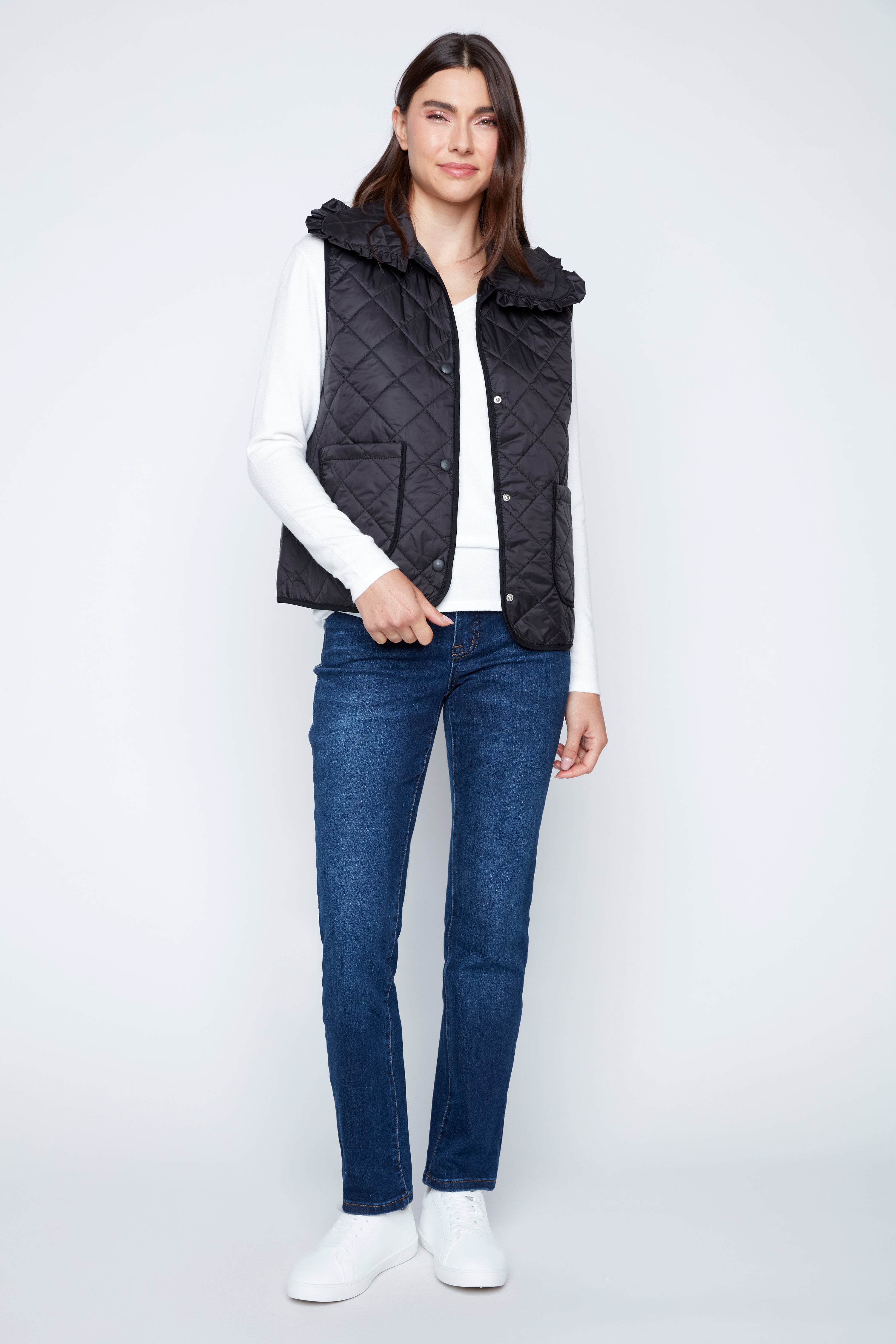 Diamond quilt vest