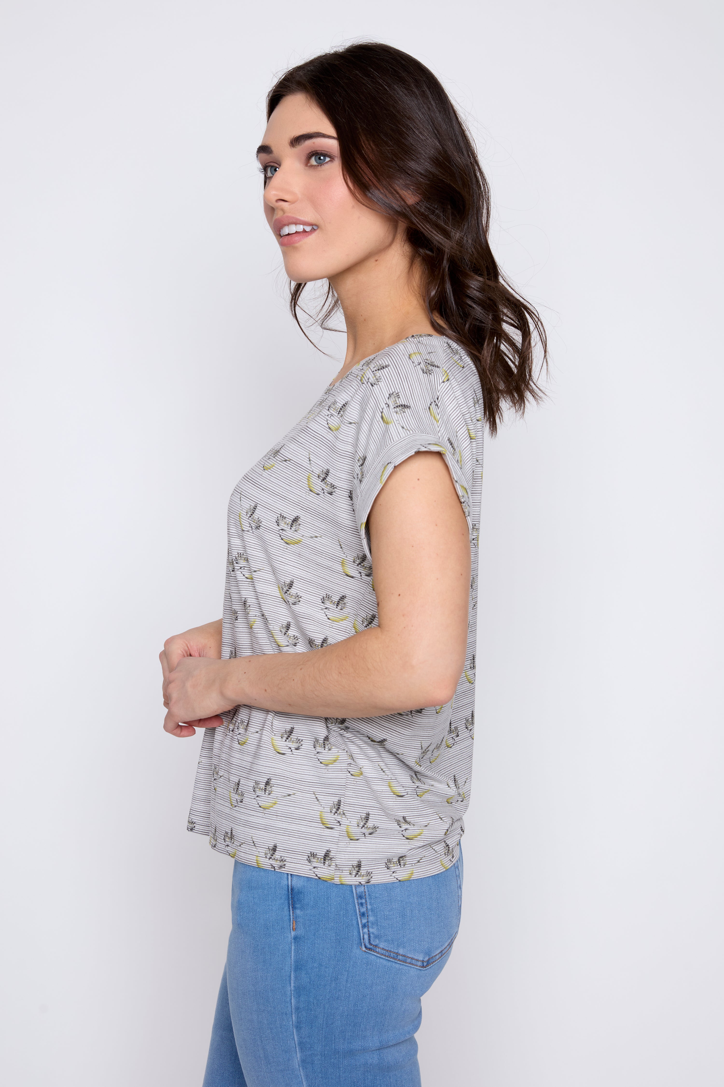 Abstract stripe top