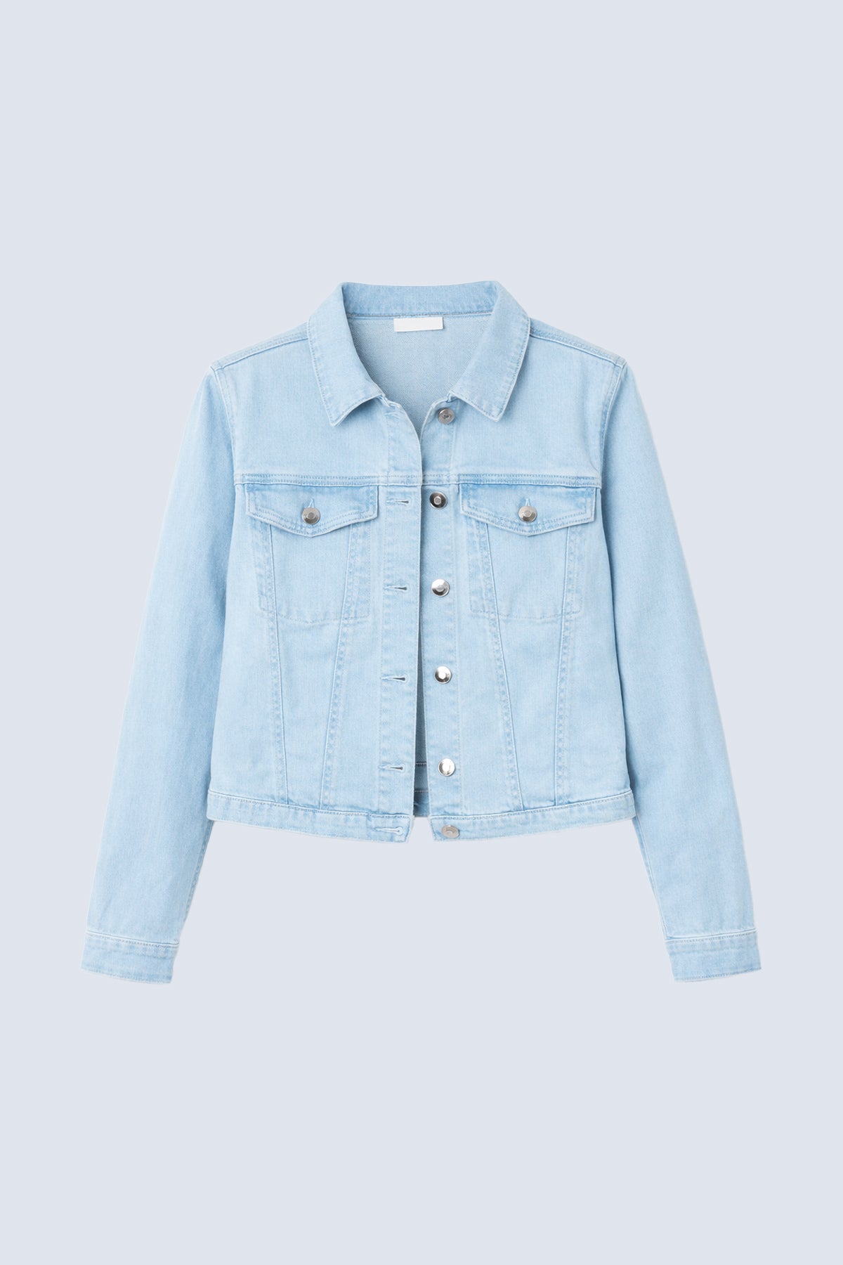 Stretch denim crop jacket