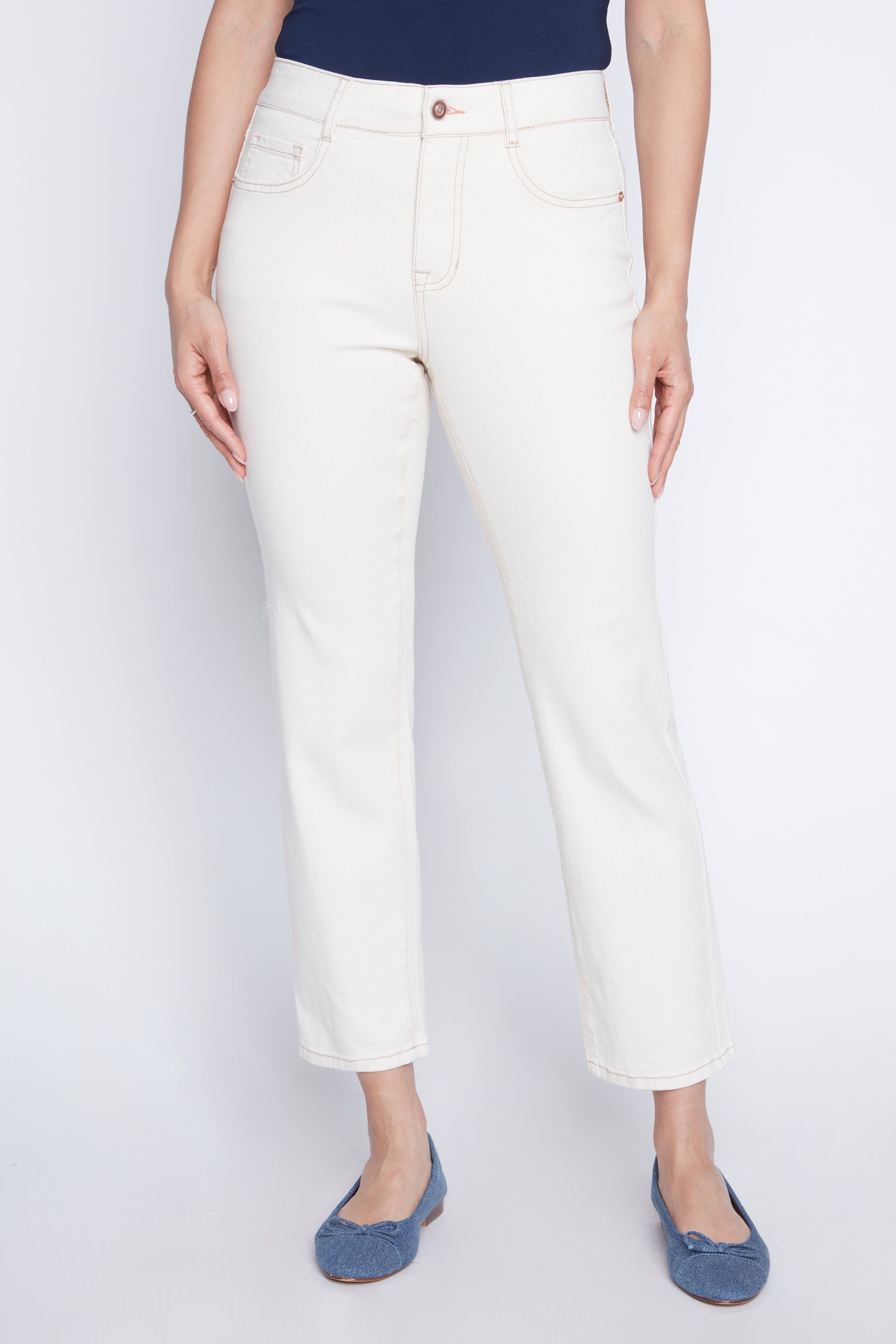 Le jean coloré Sophia à jambes droites