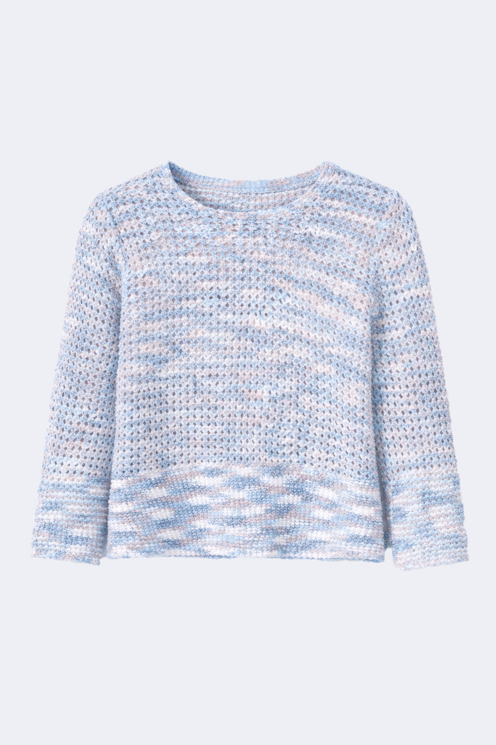 Bell sleeve crochet sweater