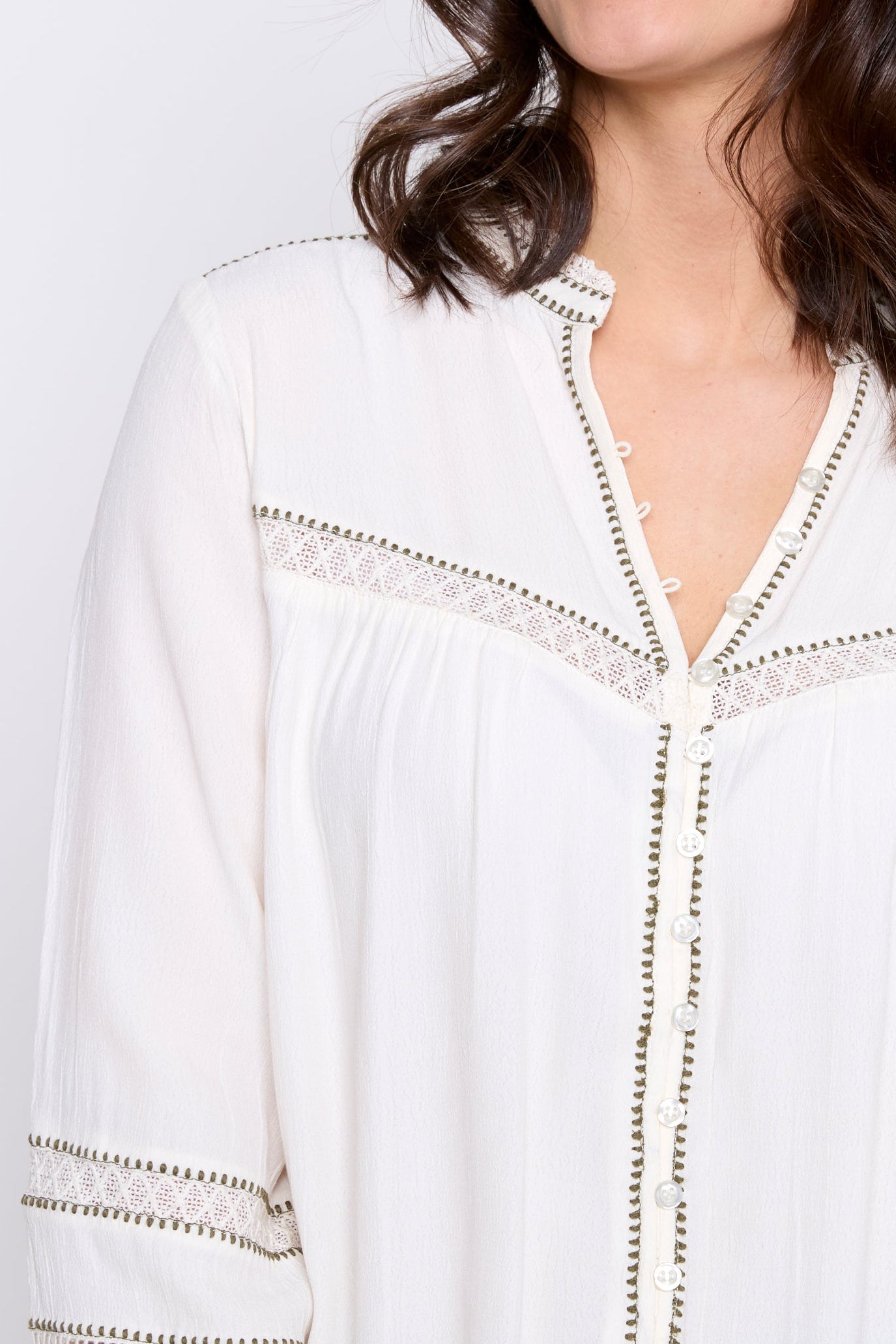 La blouse fluide en crêpe