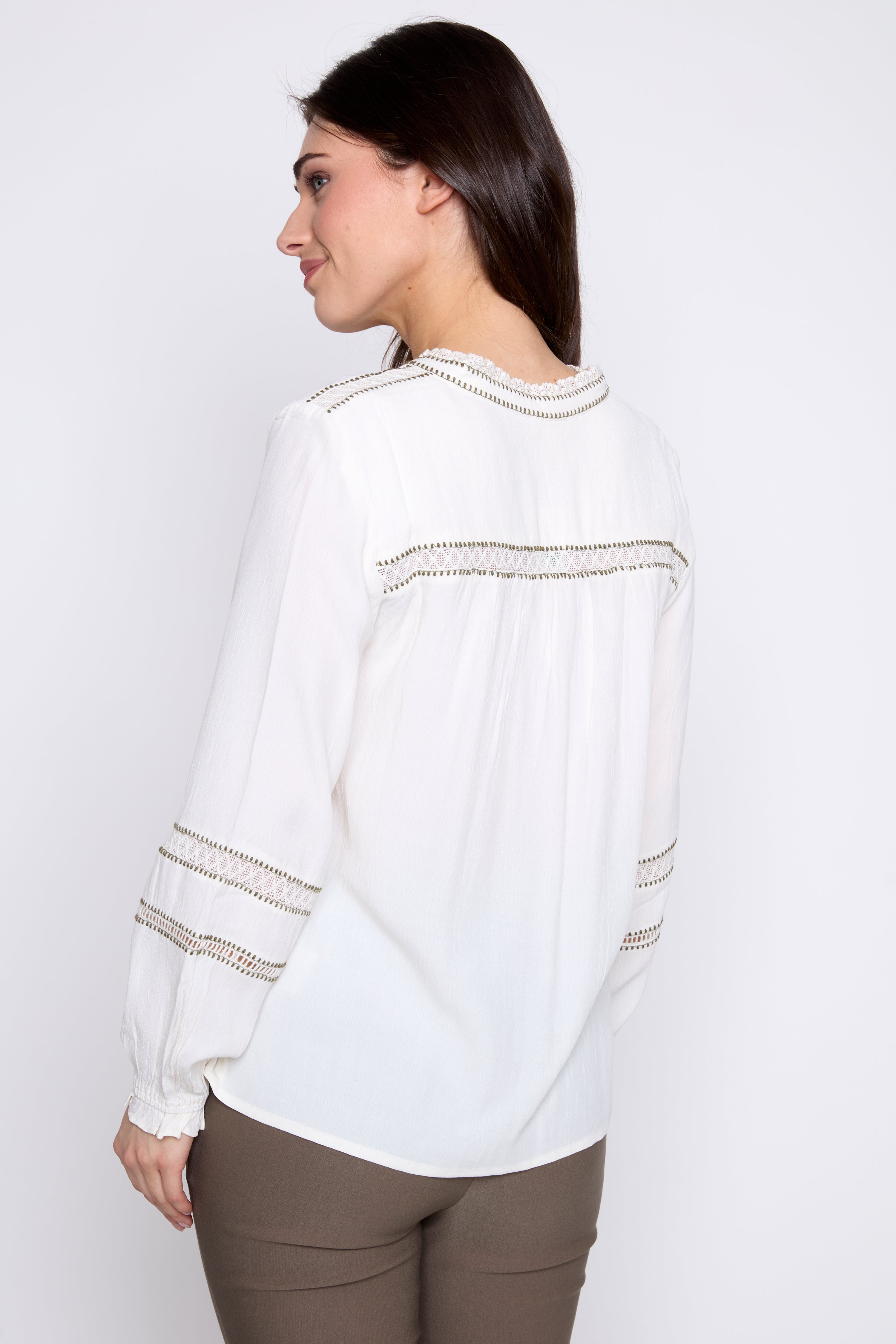 La blouse fluide en crêpe