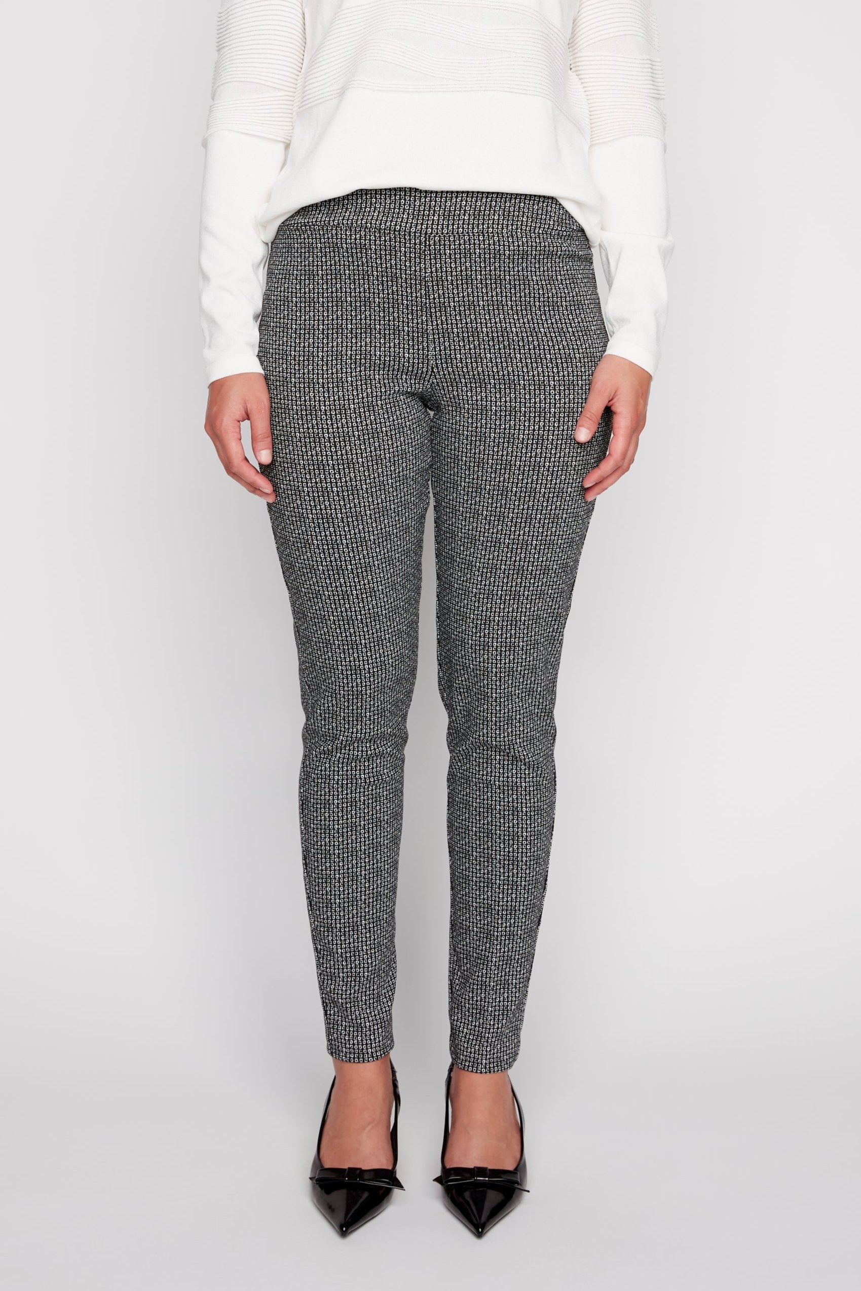 Printed double knit pant