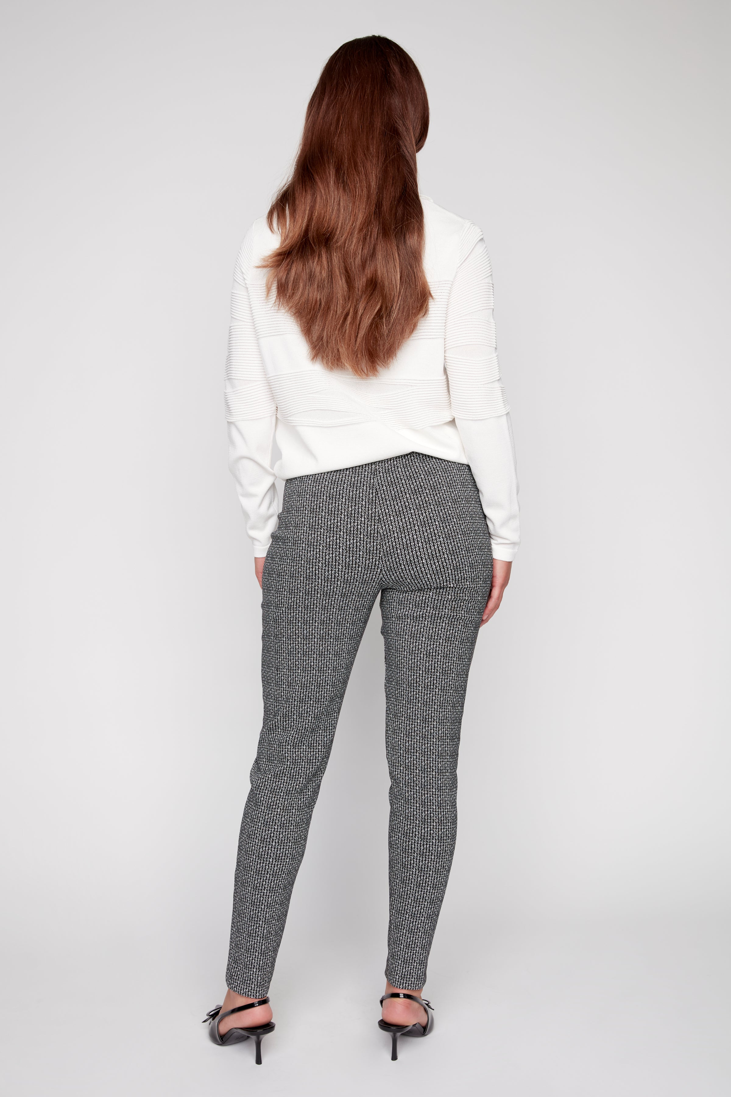 Printed double knit pant