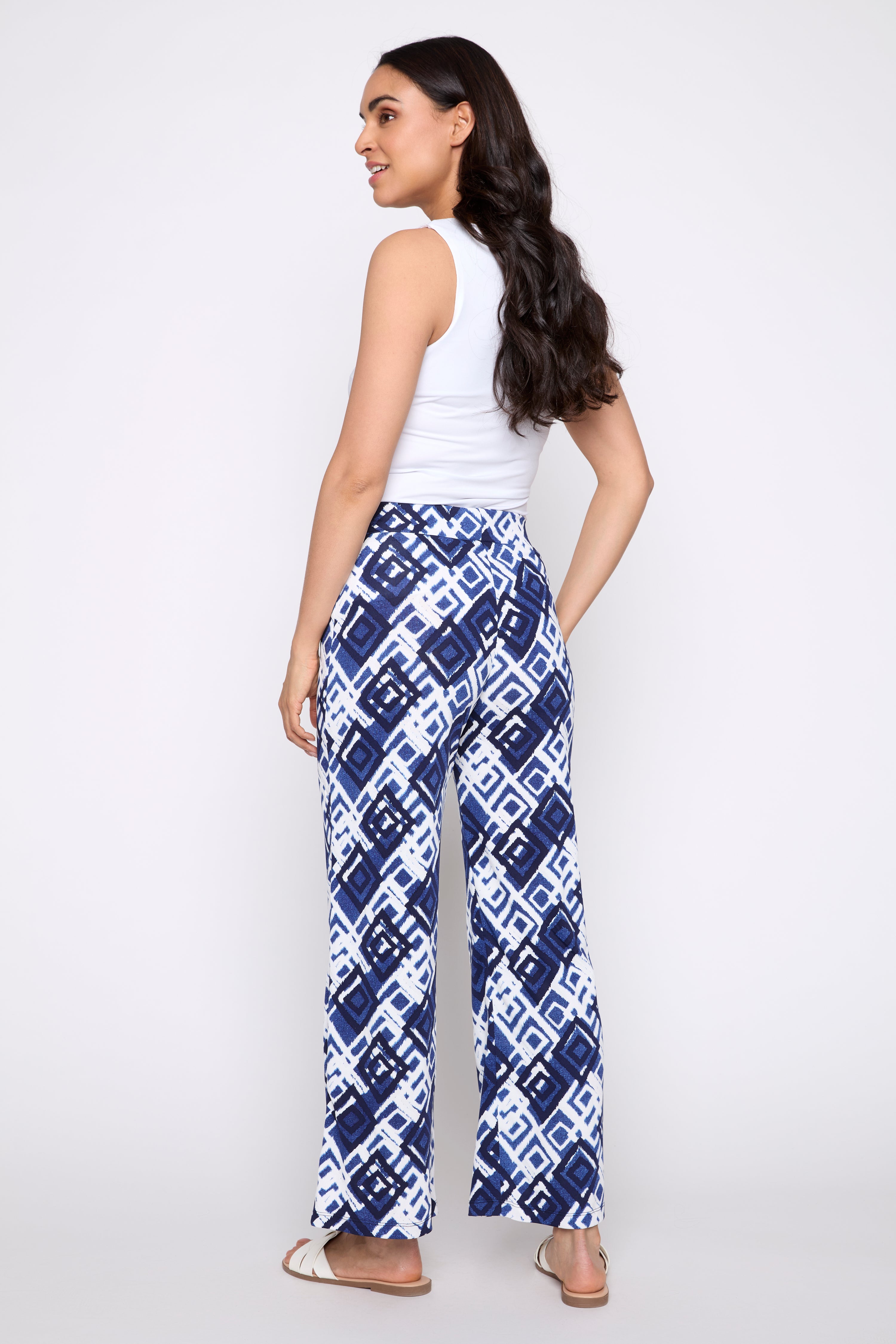 Le pantalon imprimé à jambes larges 