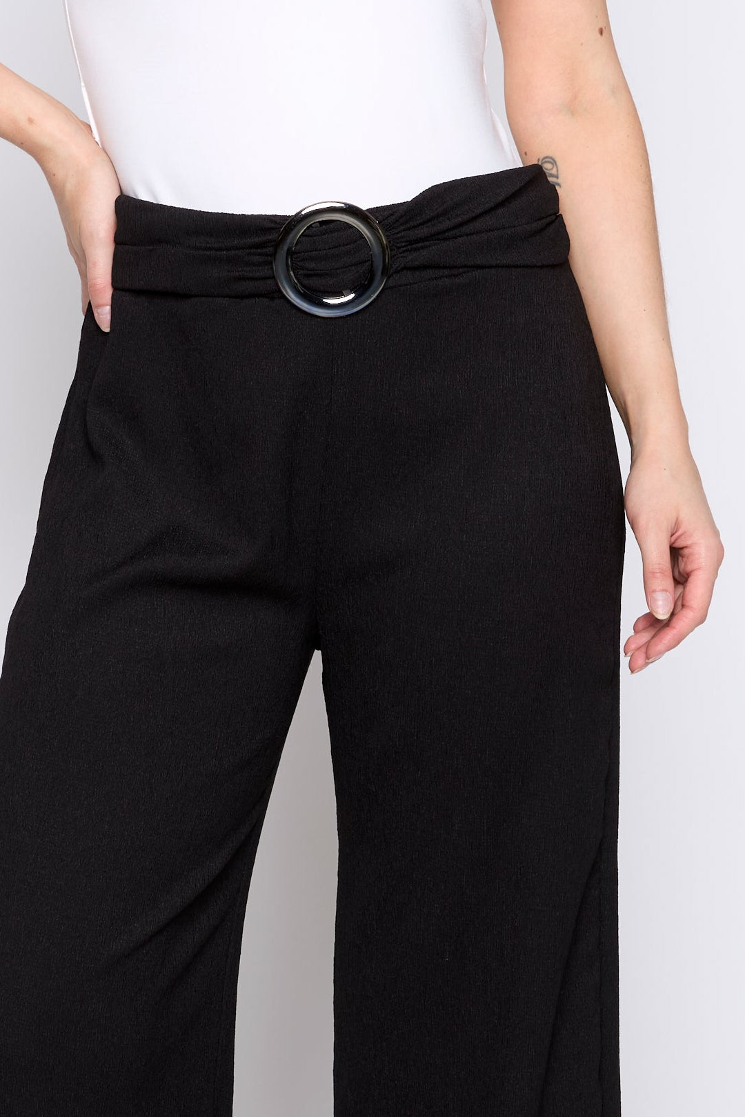 Le pantalon jacquard à enfiler