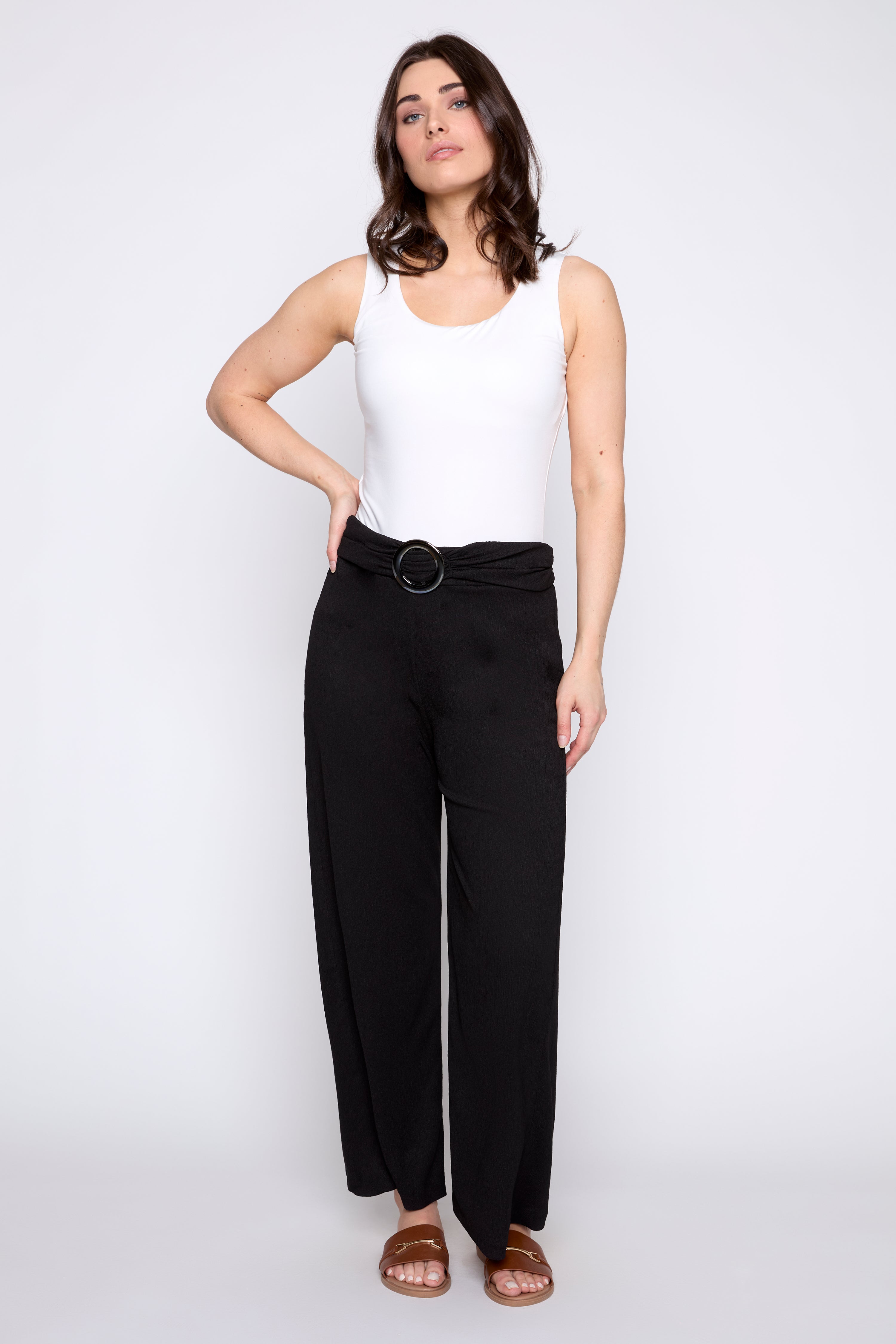 Pull on jacquard pant