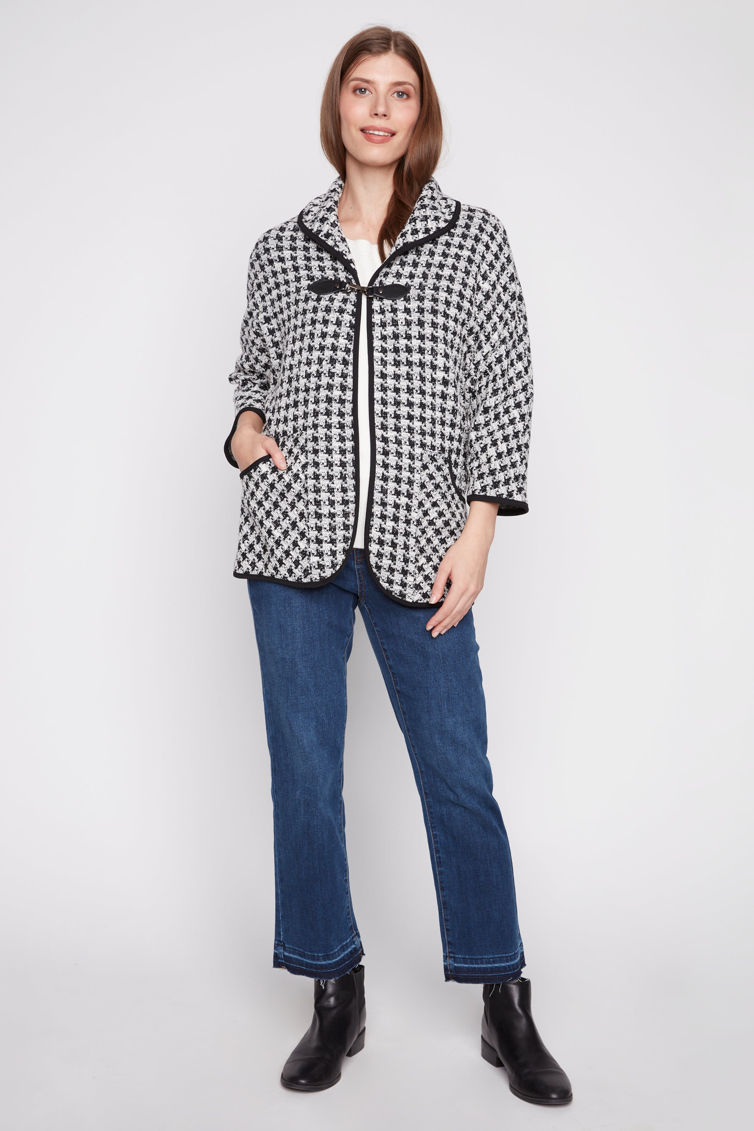 Mini houndstooth jacket