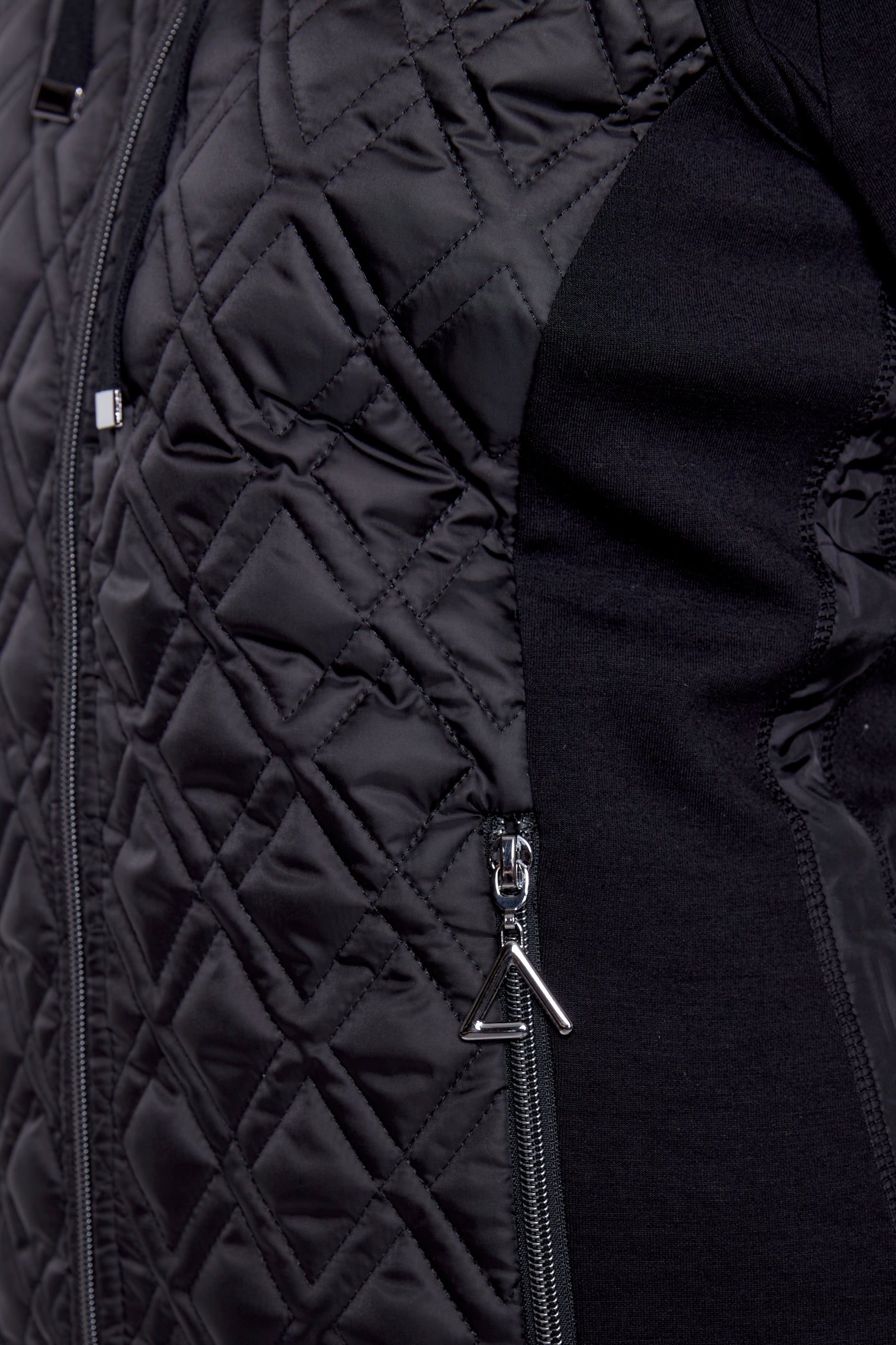 Knit combo vest