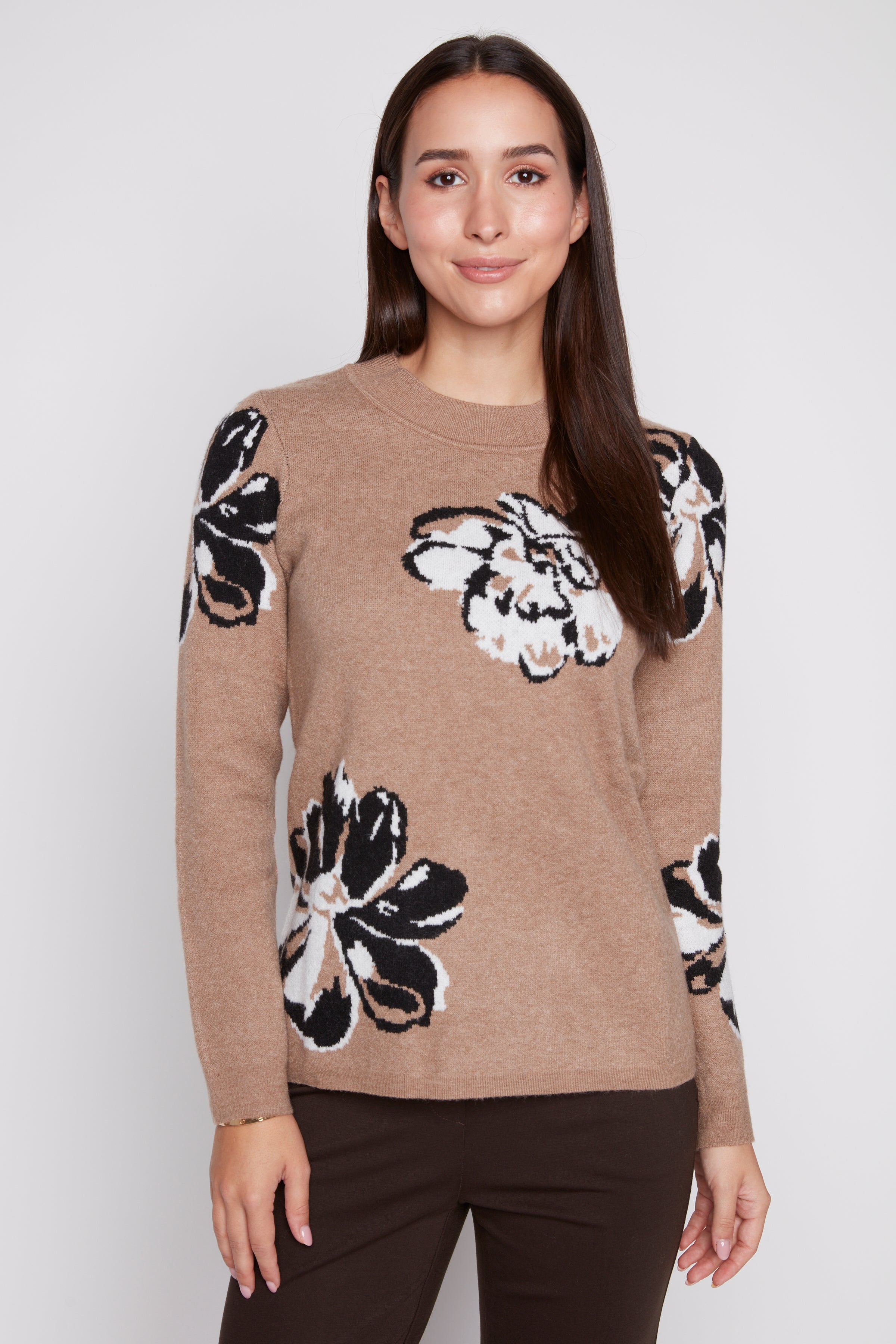 Le pull fleuri