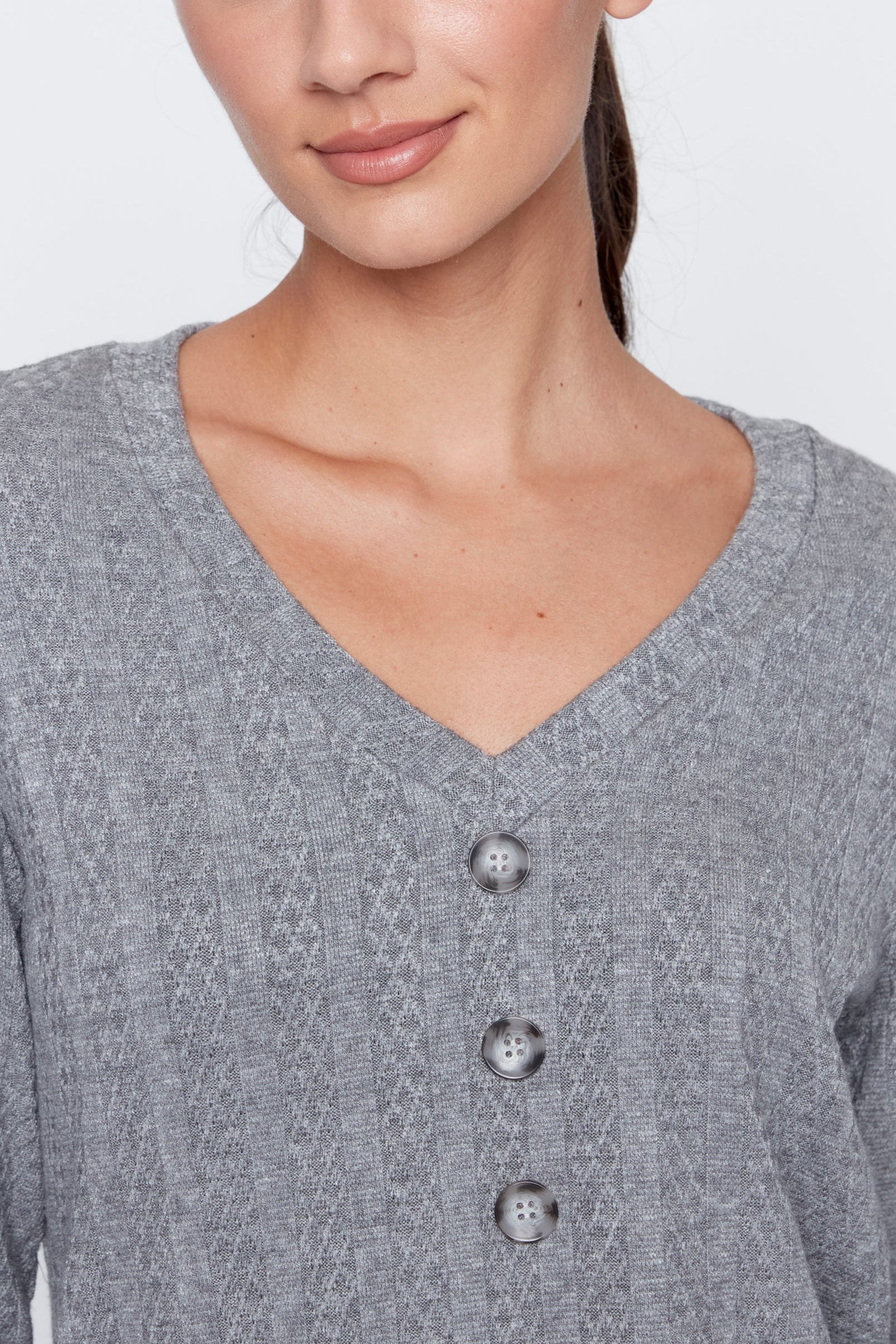 Le haut en maille jacquard