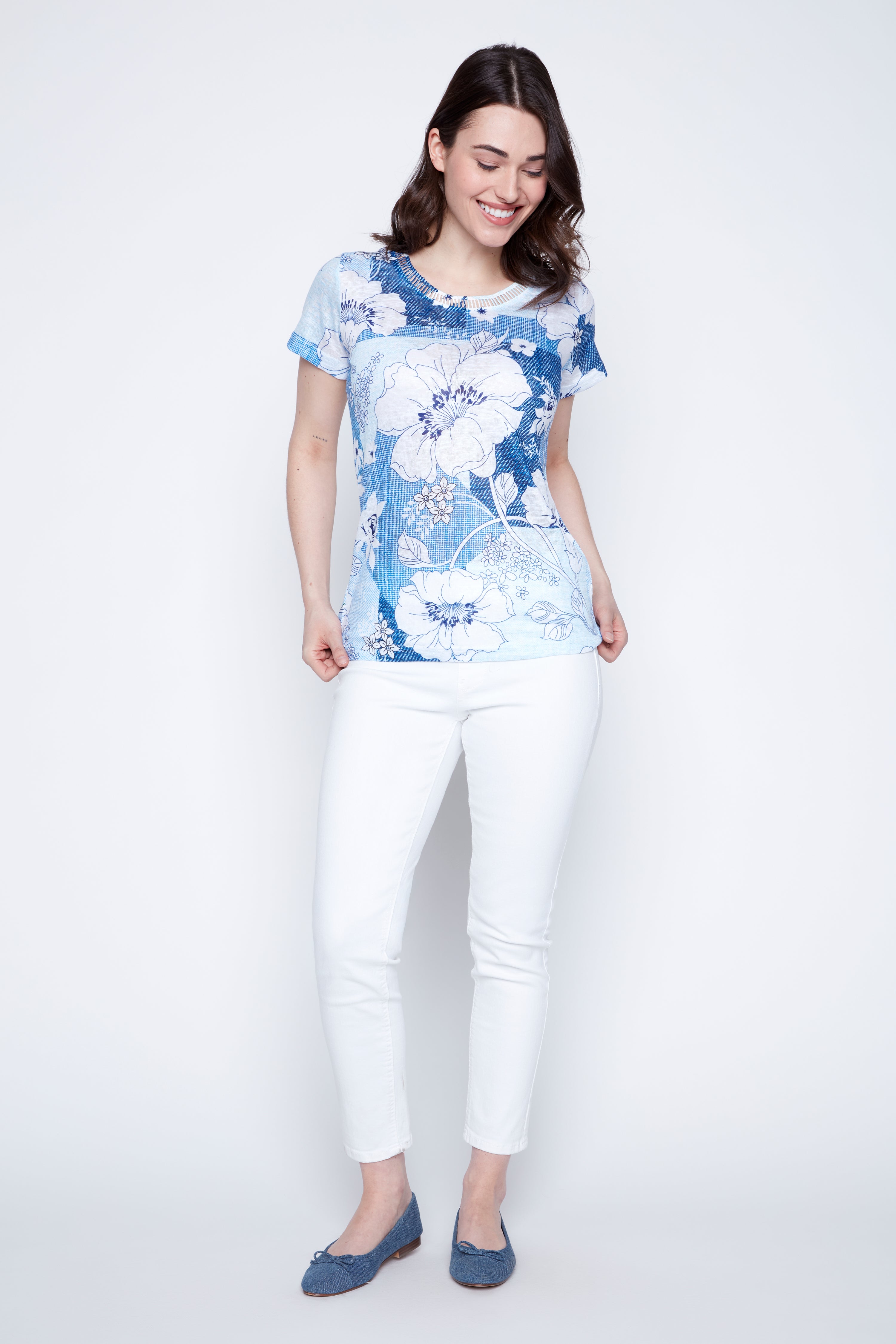 Big floral print top