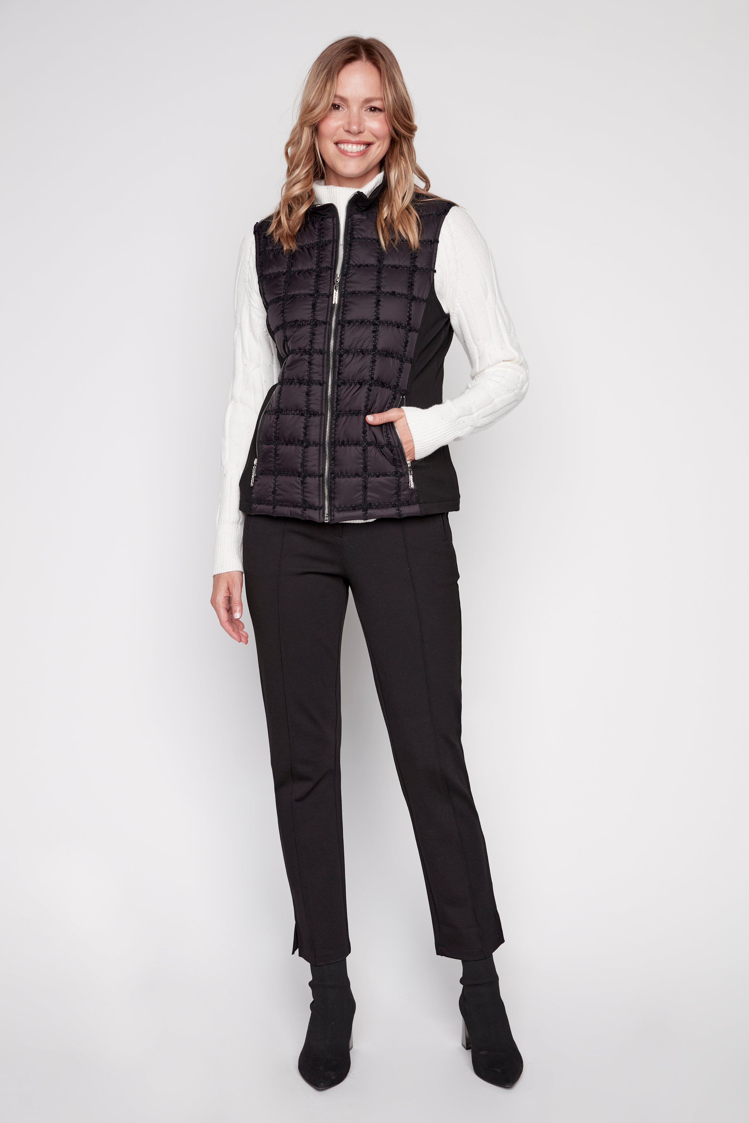 Square quilt vest