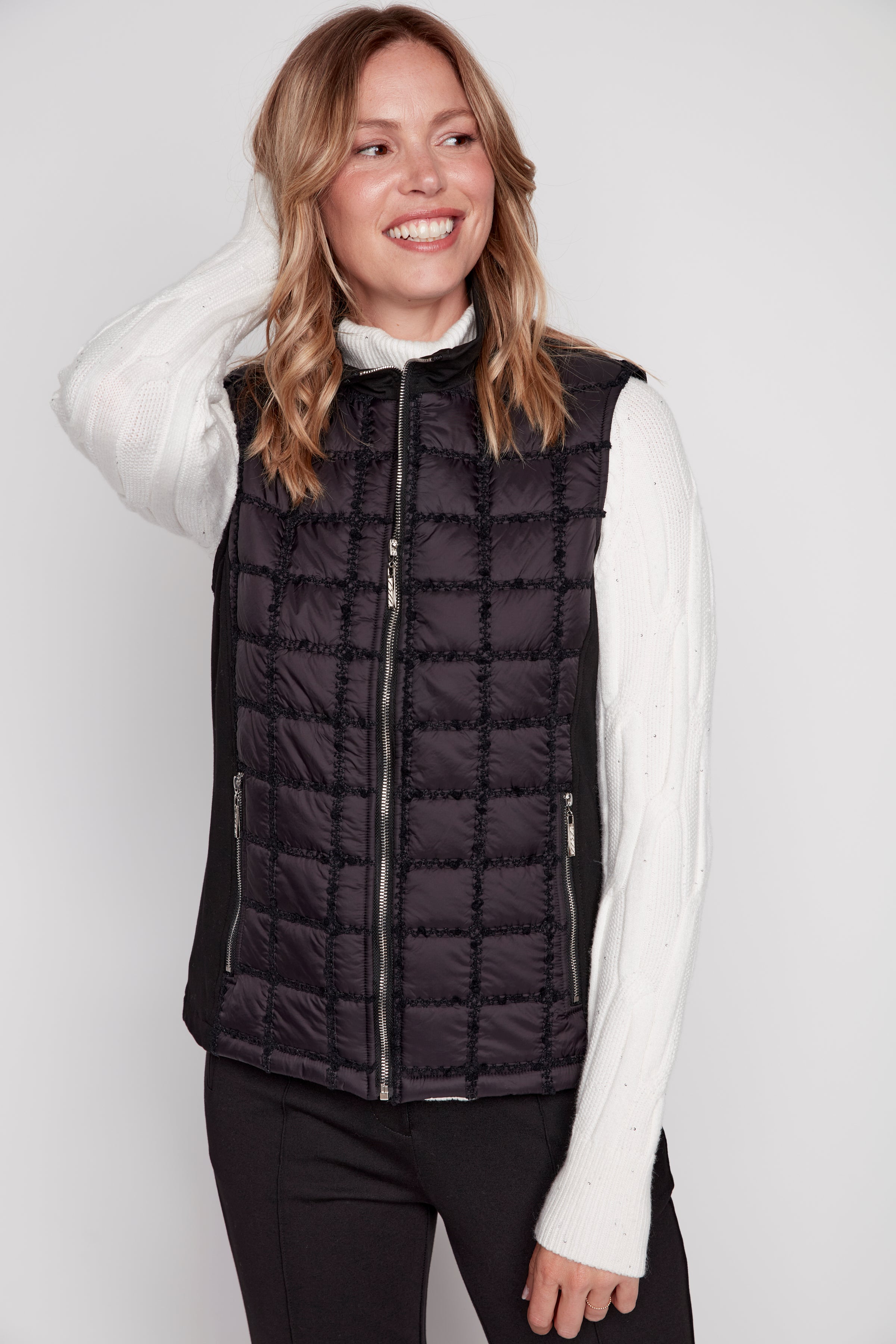 Square quilt vest