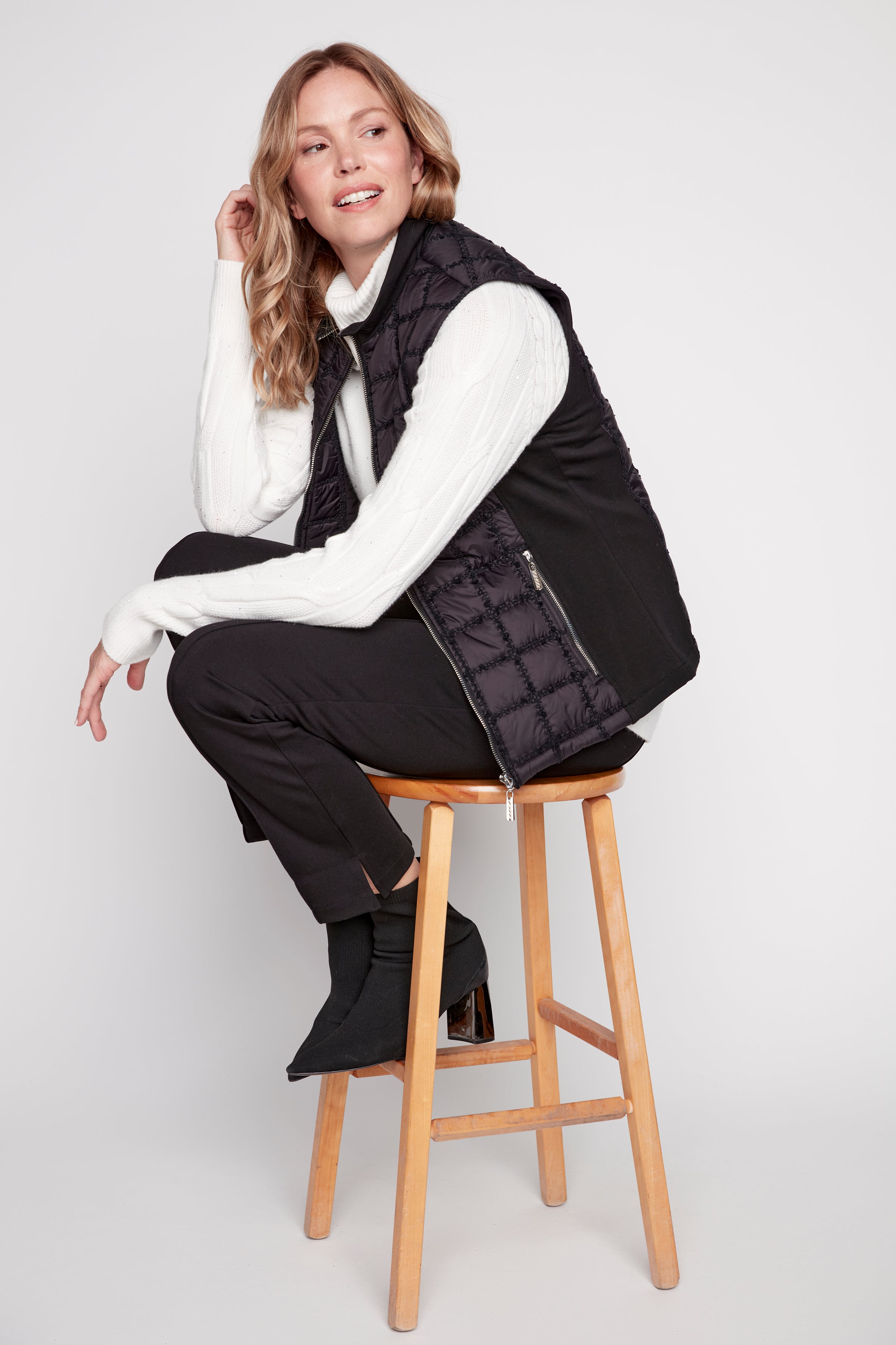 Square quilt vest