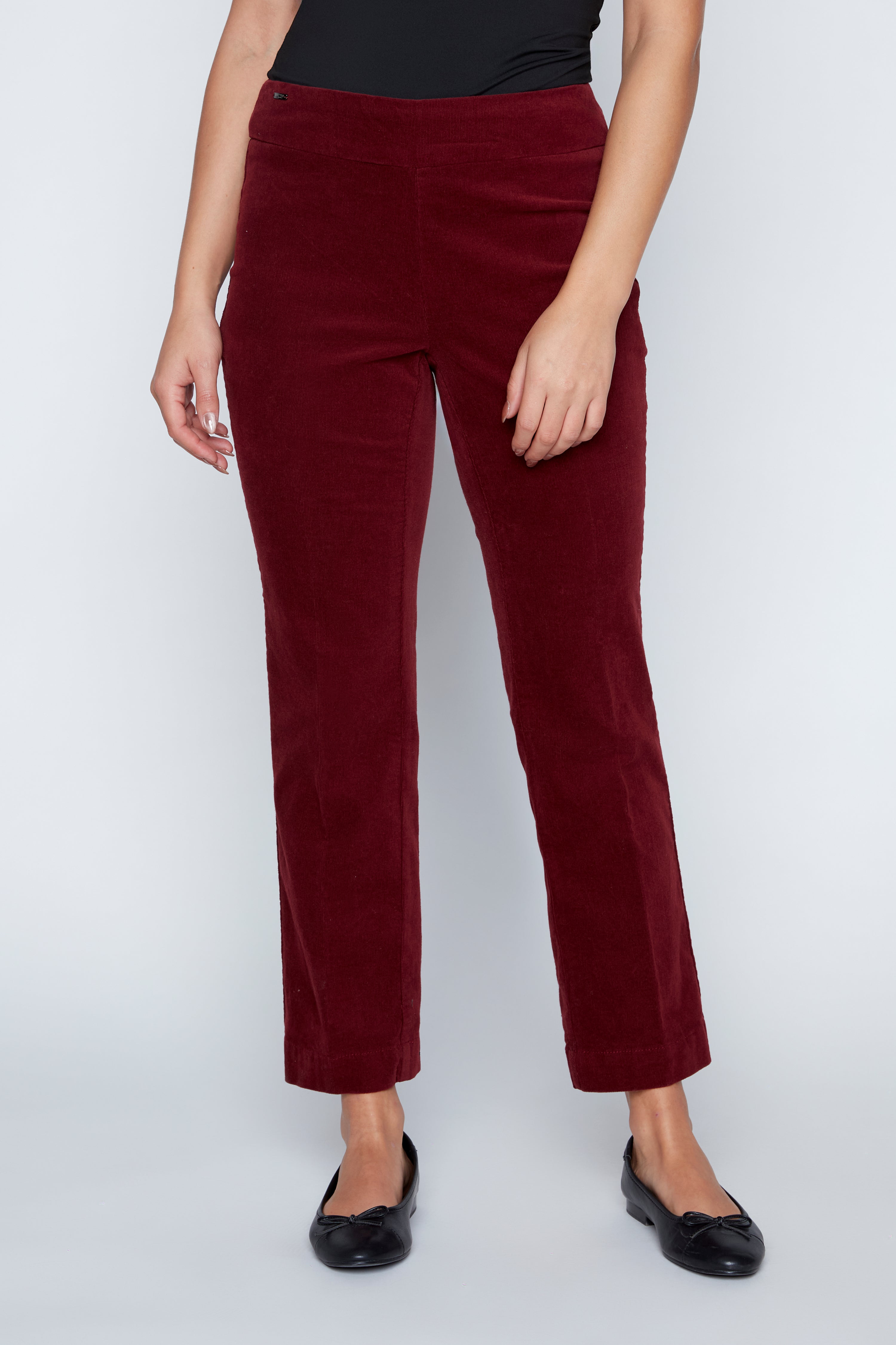 Slim leg corduroy ankle pant
