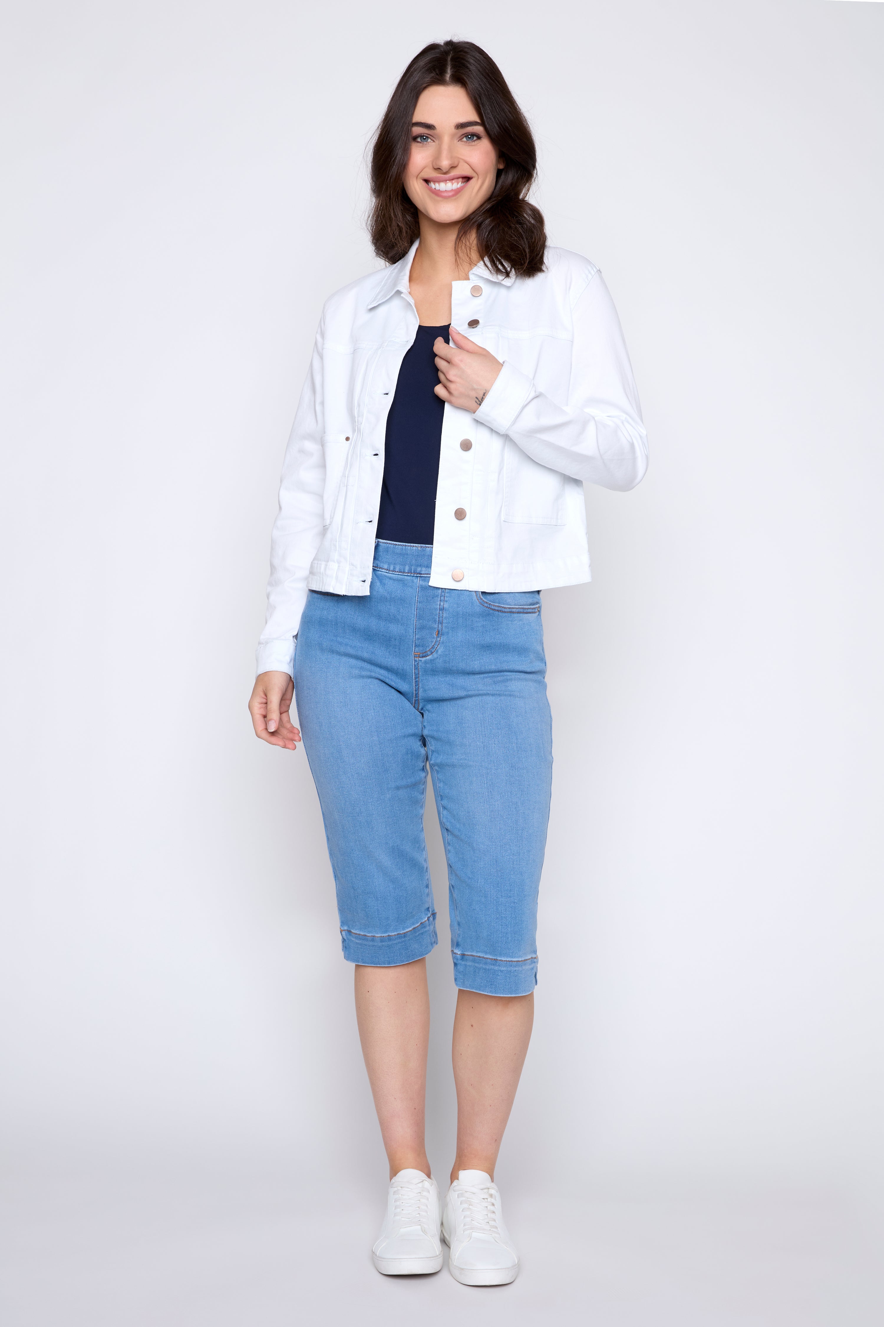 Colored denim jacket