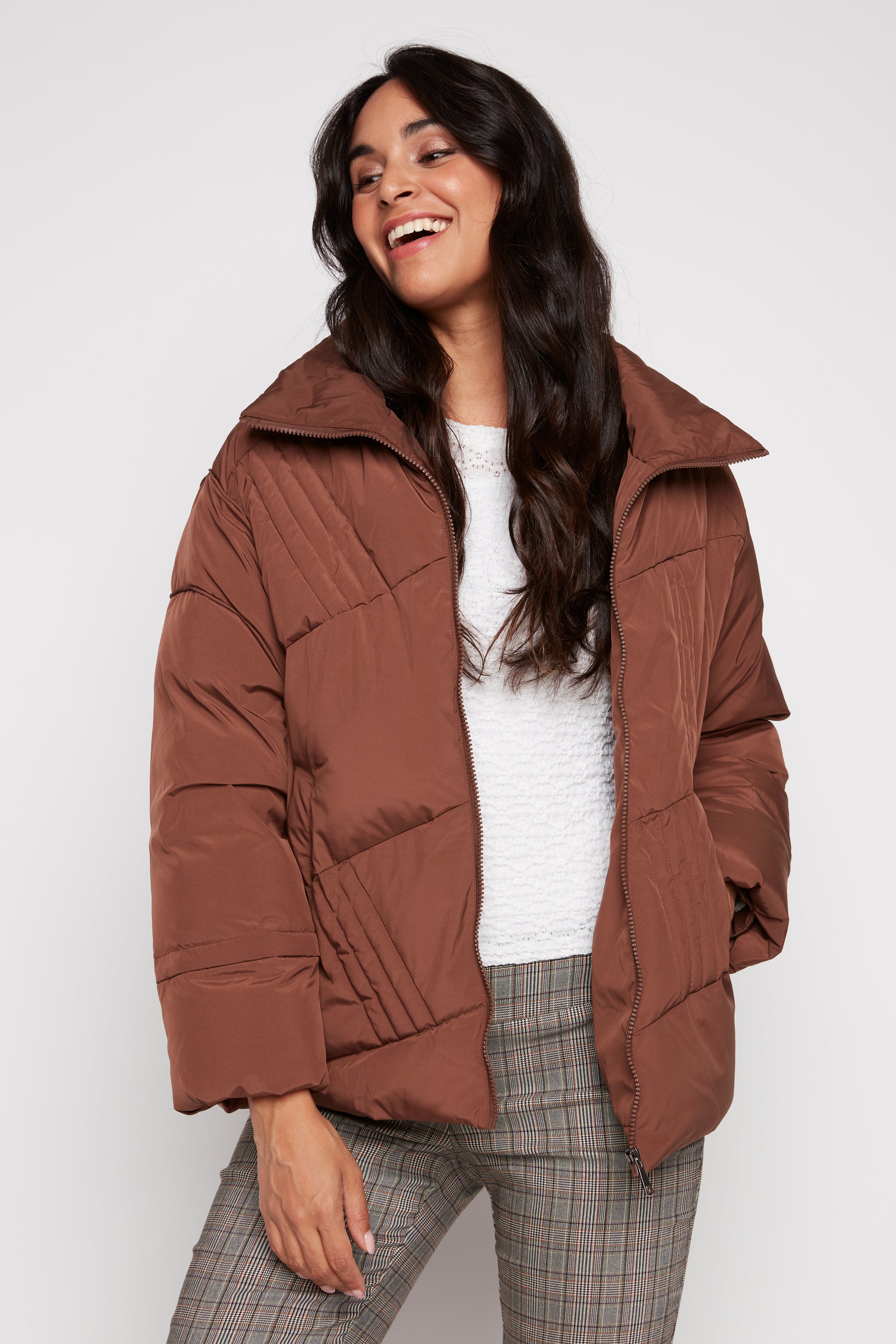 Quilt puffer jacket