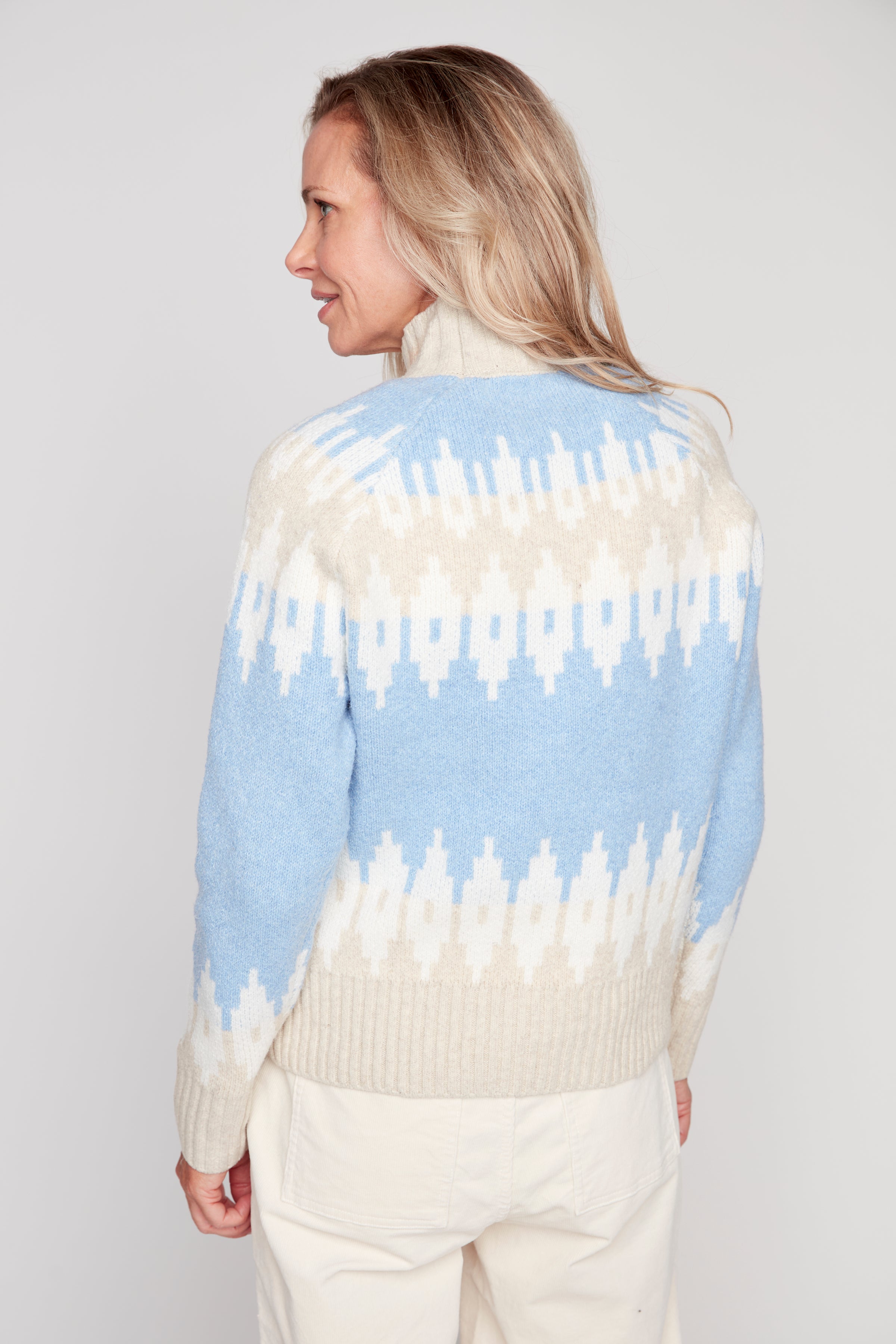 Two tone ski sweater