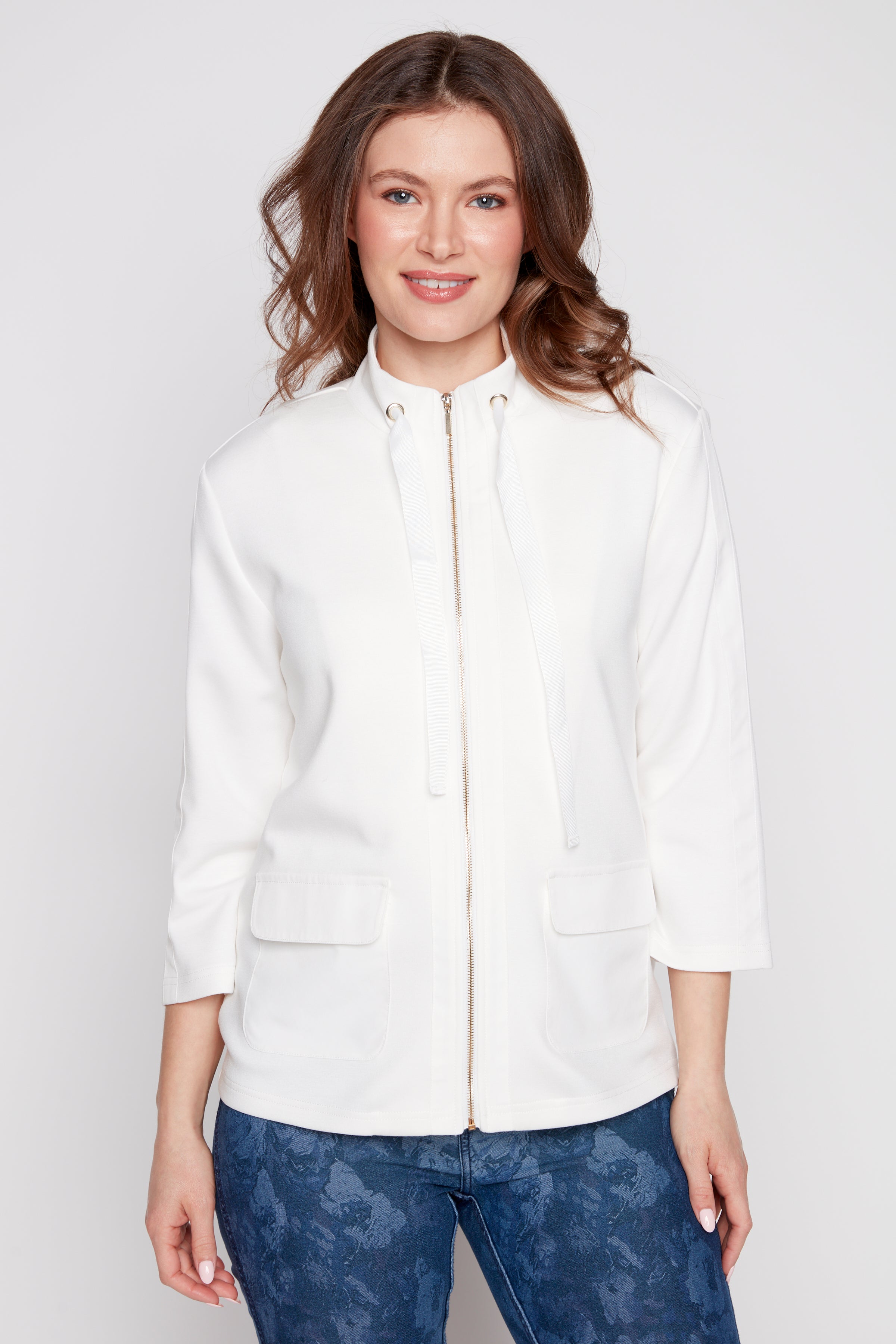 Satin trim jacket