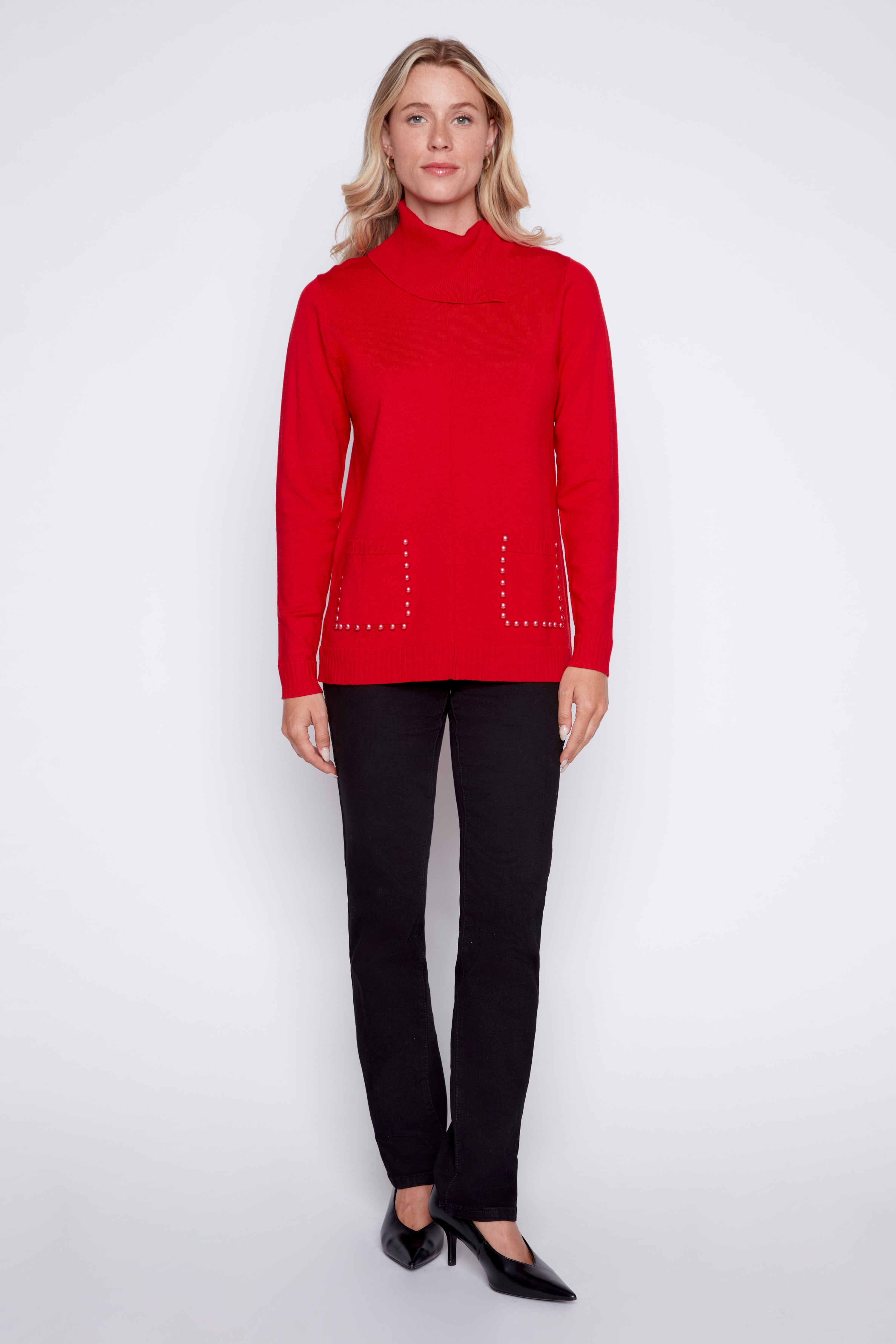 Pearl pocket detail tunic