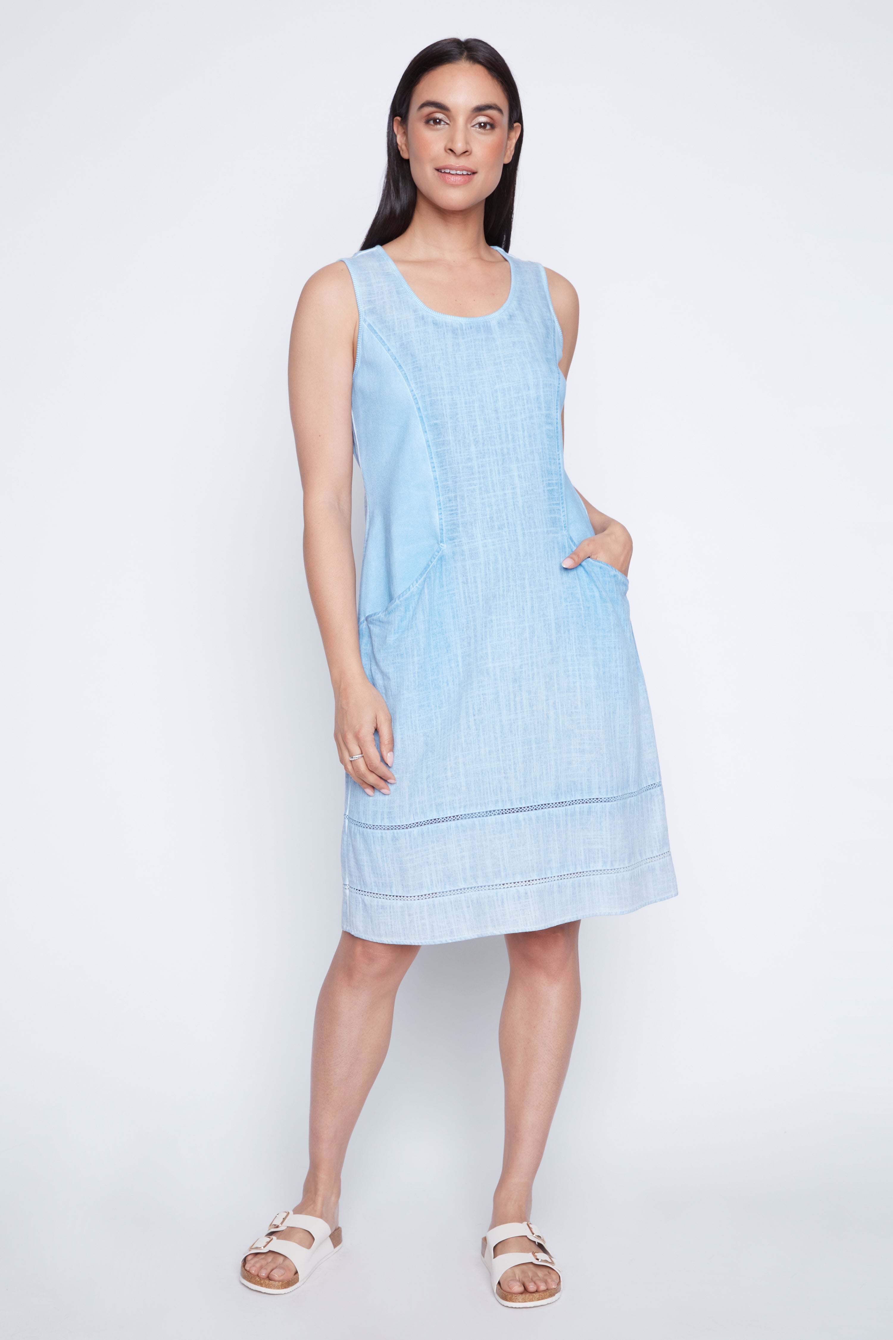 La robe en lin avec poches