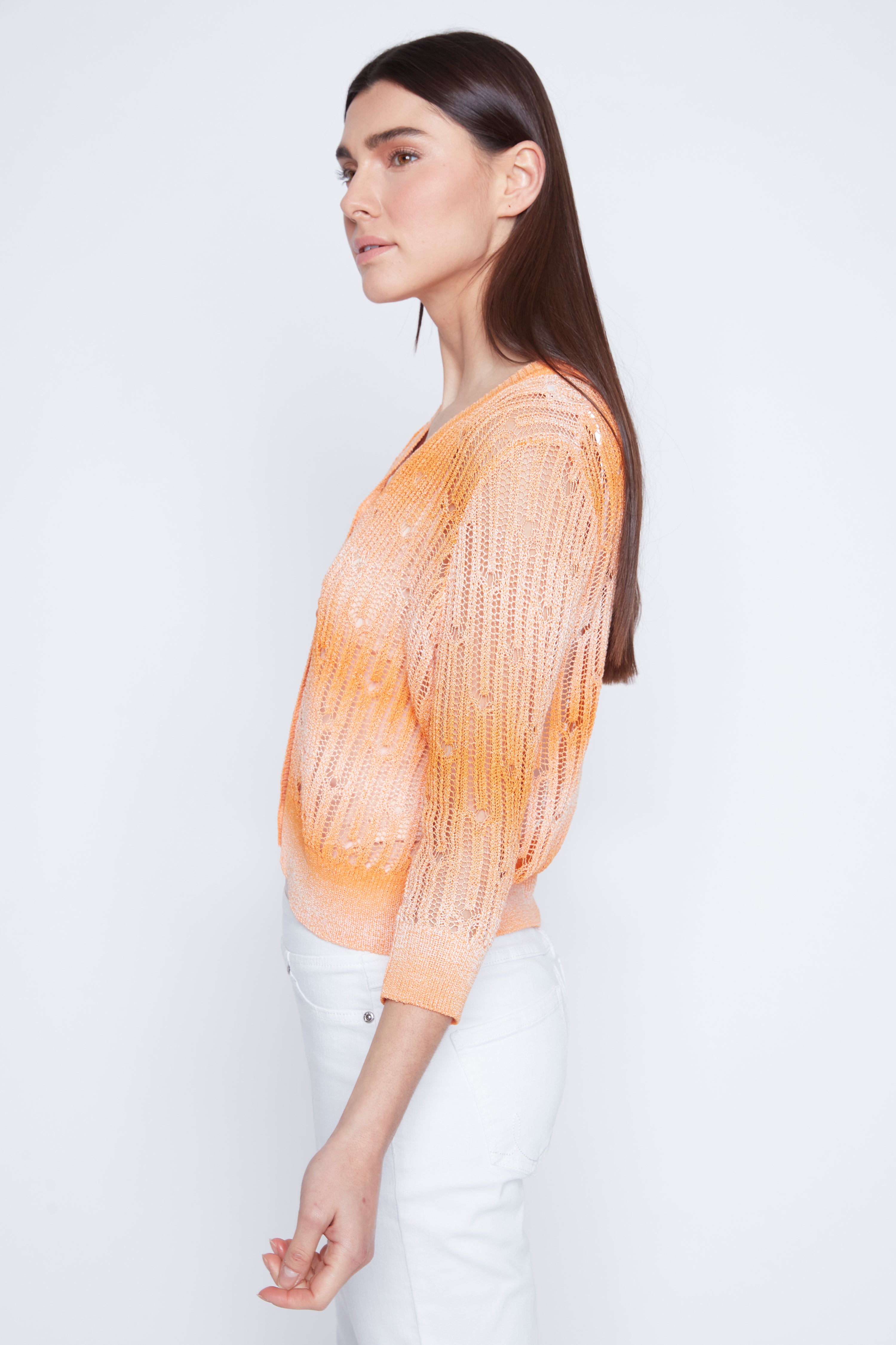 Le cardigan en crochet tie-dye